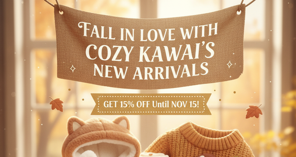 Fall in Love with Cozy Kawaii’s New Arrivals — Get 15% OFF Until Nov 15!