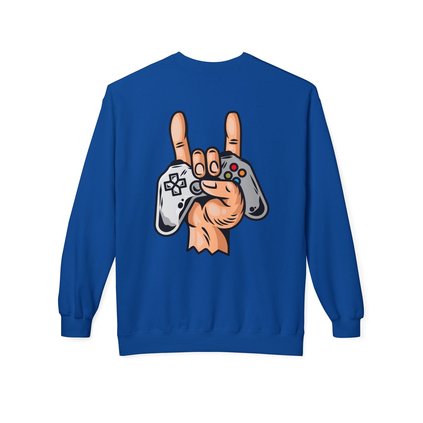 Gamer Fleece Crewneck Sweatshirt, Unisex Sweatshirt for Gamers, Gaming Apparel, Perfect Gift for Birthdays, Geek Culture, Casual Wear