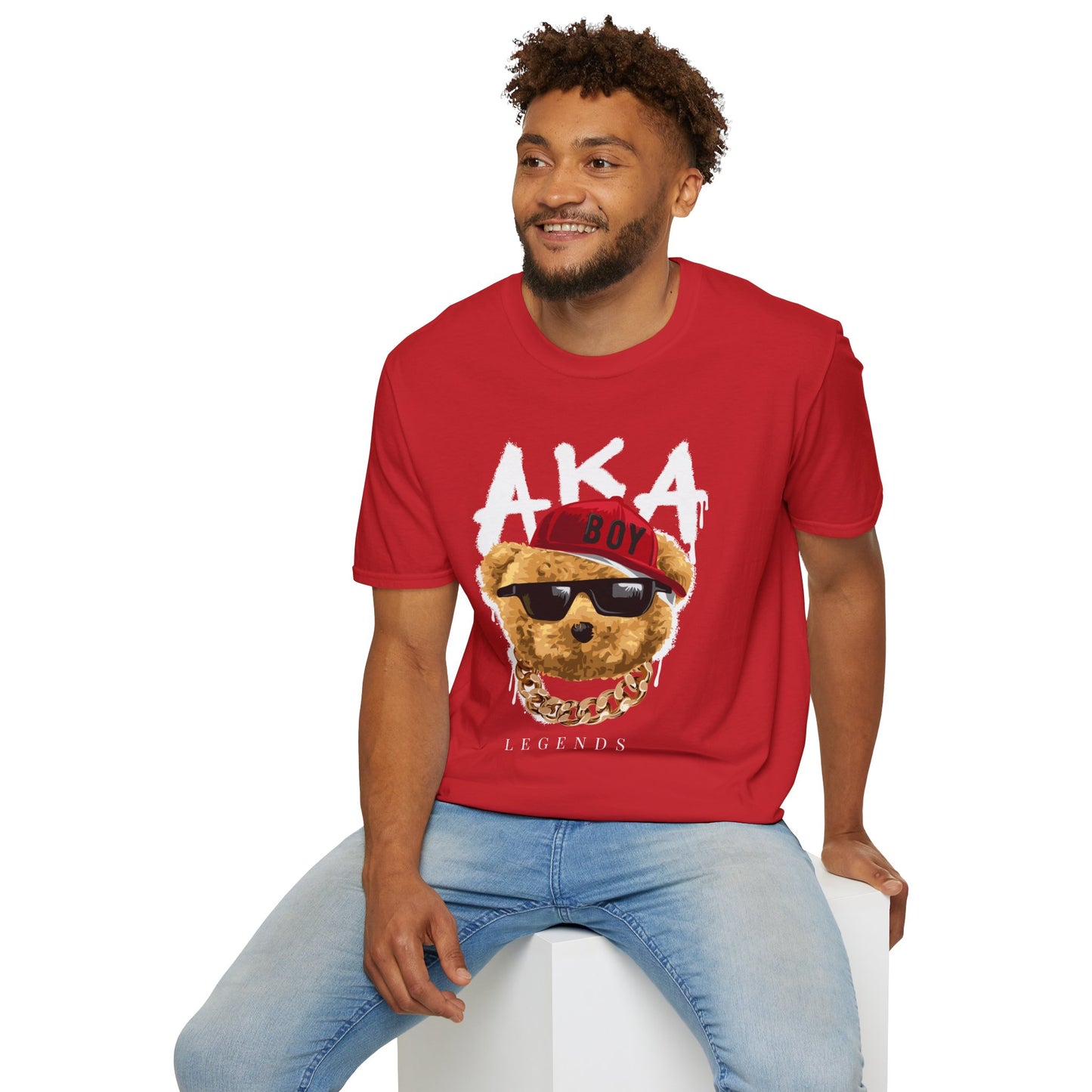 Trendy Graphic Tee: AKA Legends T-Shirt for Casual Wear, Gift for Bear Lovers, Stylish Summer Essential, Unisex Soft Tee