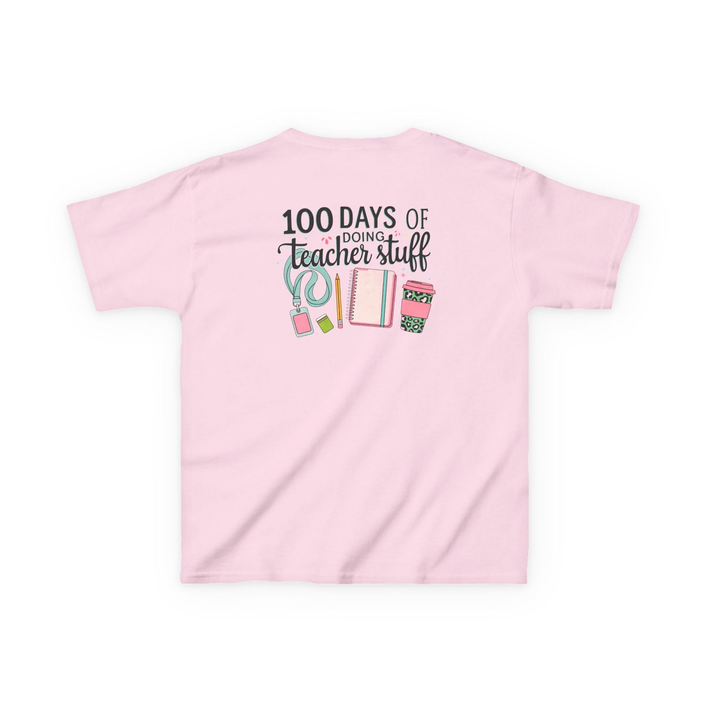 Teacher Appreciation Kids Tee, 100 Days of Teacher Stuff Shirt, School Spirit Tee, Gift for Future Educators, Kids' Classroom Apparel