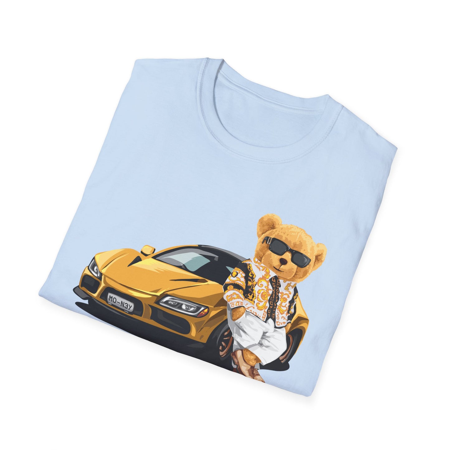 Luxury Lifestyle Bear T-Shirt, Vintage Car Tee, Unisex Graphic Shirt, Cool Fashion Apparel, Gift for Car Enthusiasts