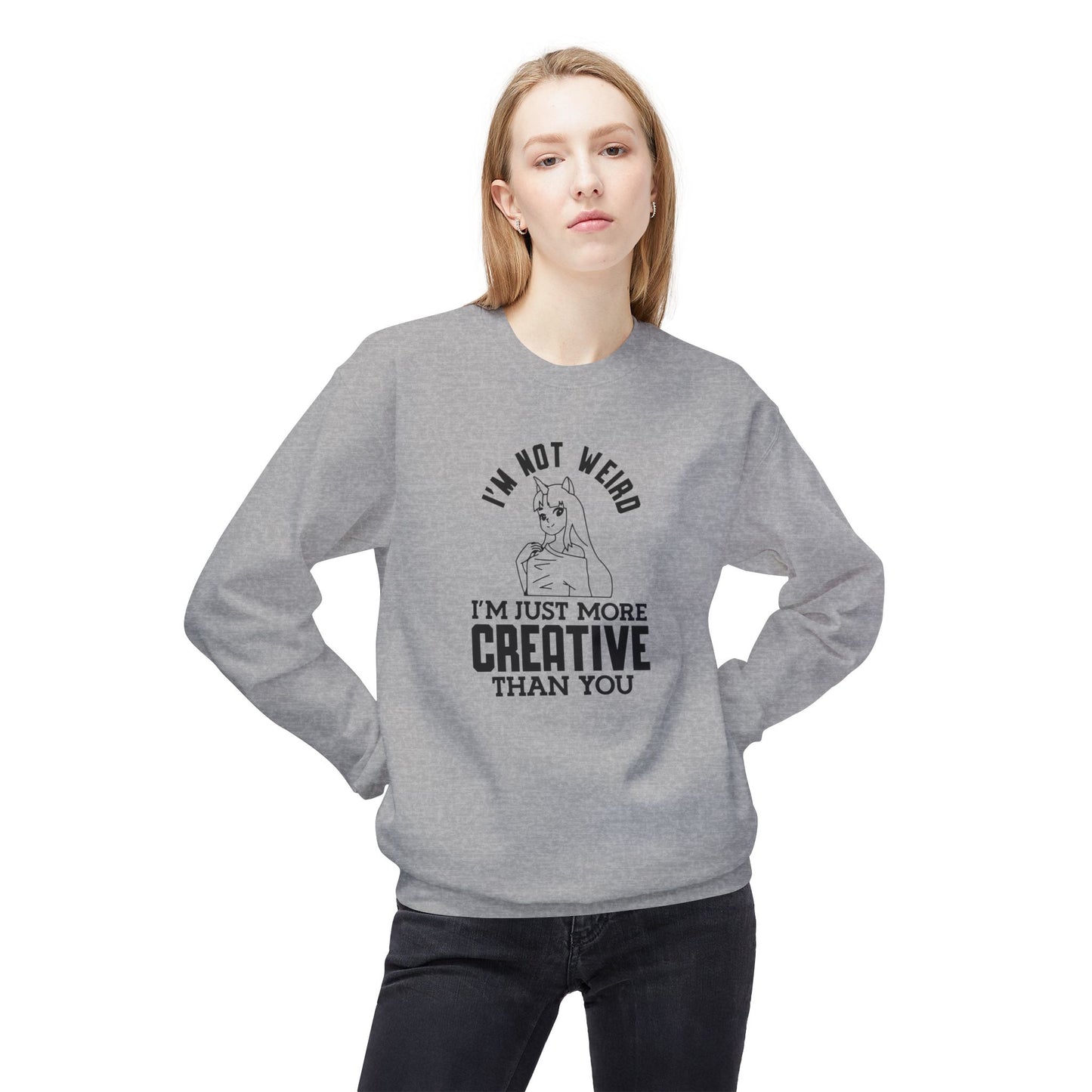 Creative & Unique Sweatshirt for Artists, Perfect Gift for Creatives, Quirky Quote Crewneck