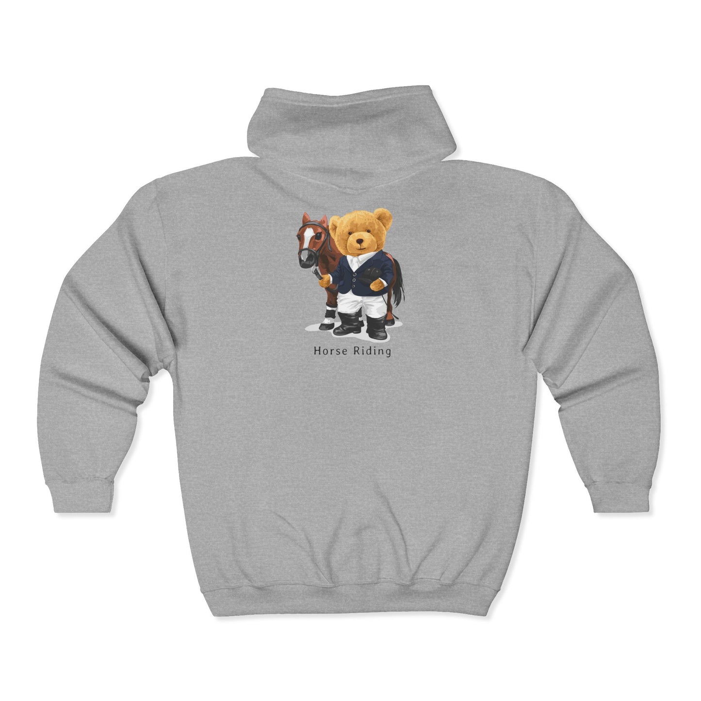 Cozy Unisex Horse Lovers Hooded Sweatshirt, Cute Animal Hoodie, Gift for Equestrians, Casual Wear, Horse Riding Sweatshirt