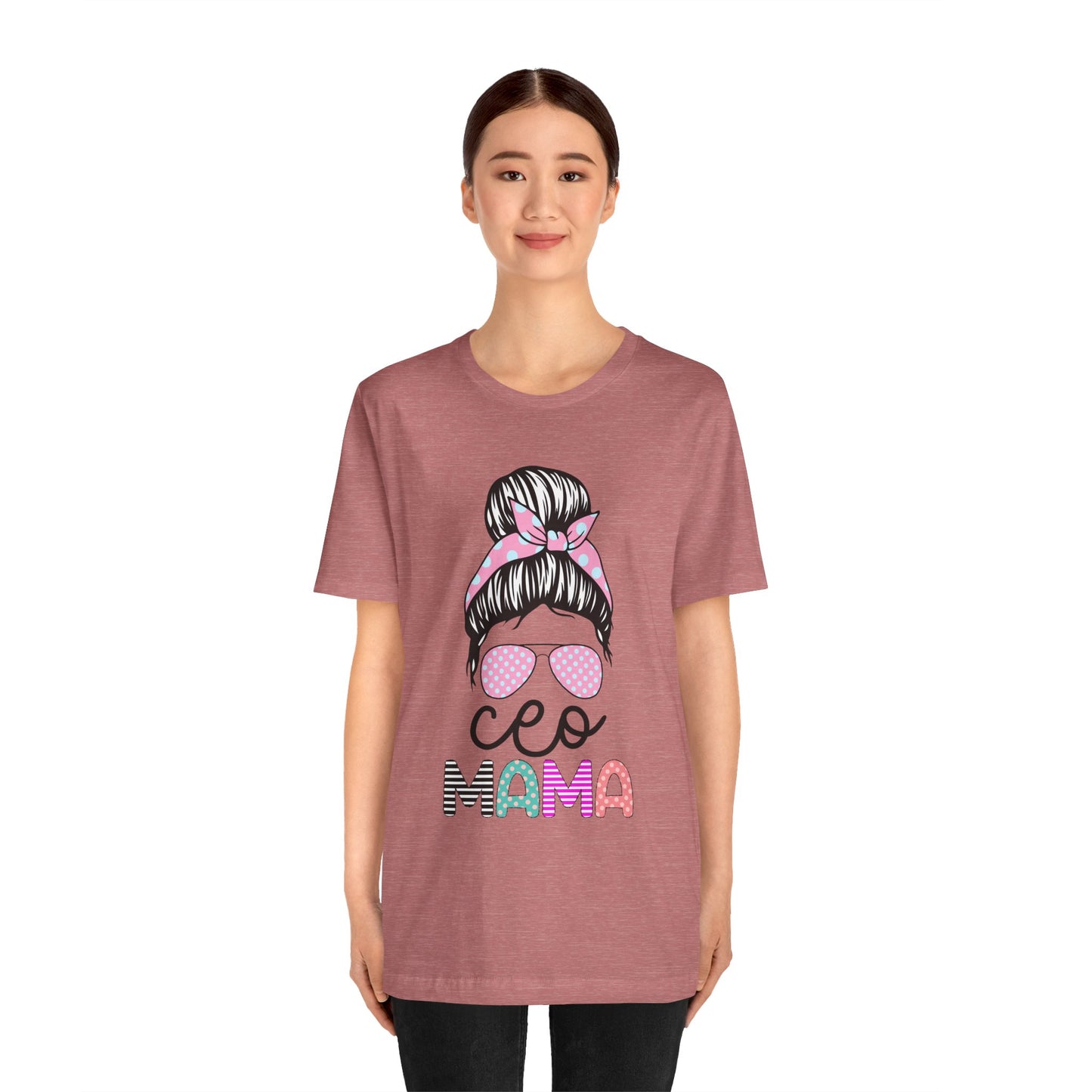 CEO Mama Graphic Tee, Unisex T-Shirt for Moms, Gift for New Mothers, Casual Summer Top, Fun Parenting Apparel, Mother's Day Gift