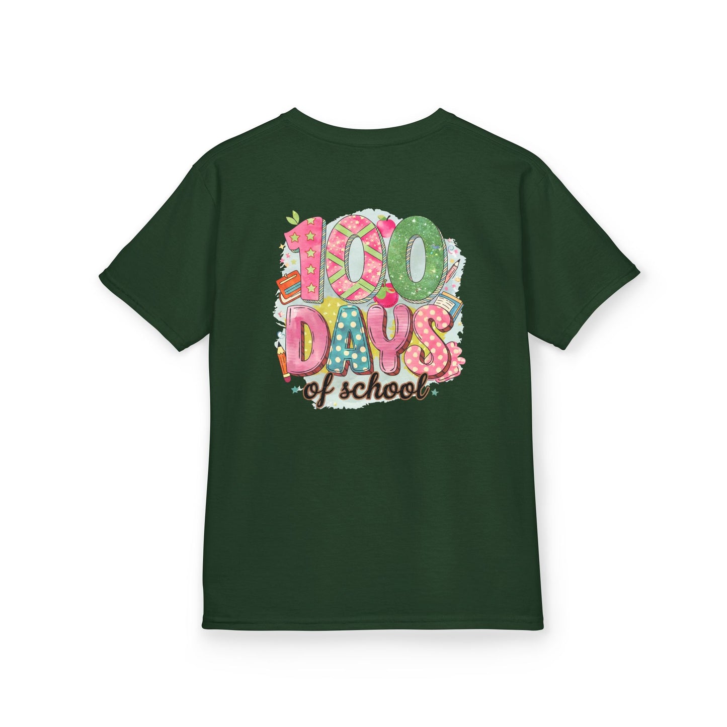 Kids 100 Days of School Tee, Fun t-shirt for kids, Milestone celebration shirt, Perfect for school events, Unique kids' apparel