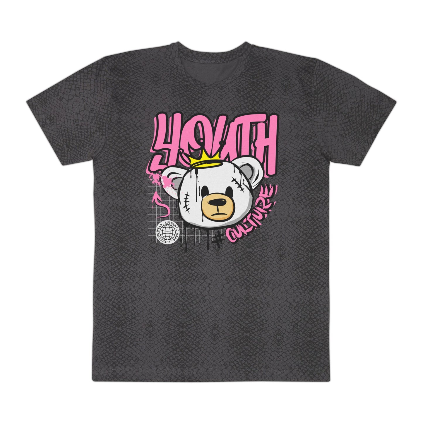 Urban Youth Culture Tee - Graphic T-Shirt, Streetwear Apparel, Trendy Shirt, Casual Wear, Hip-Hop Fashion Black Reptile