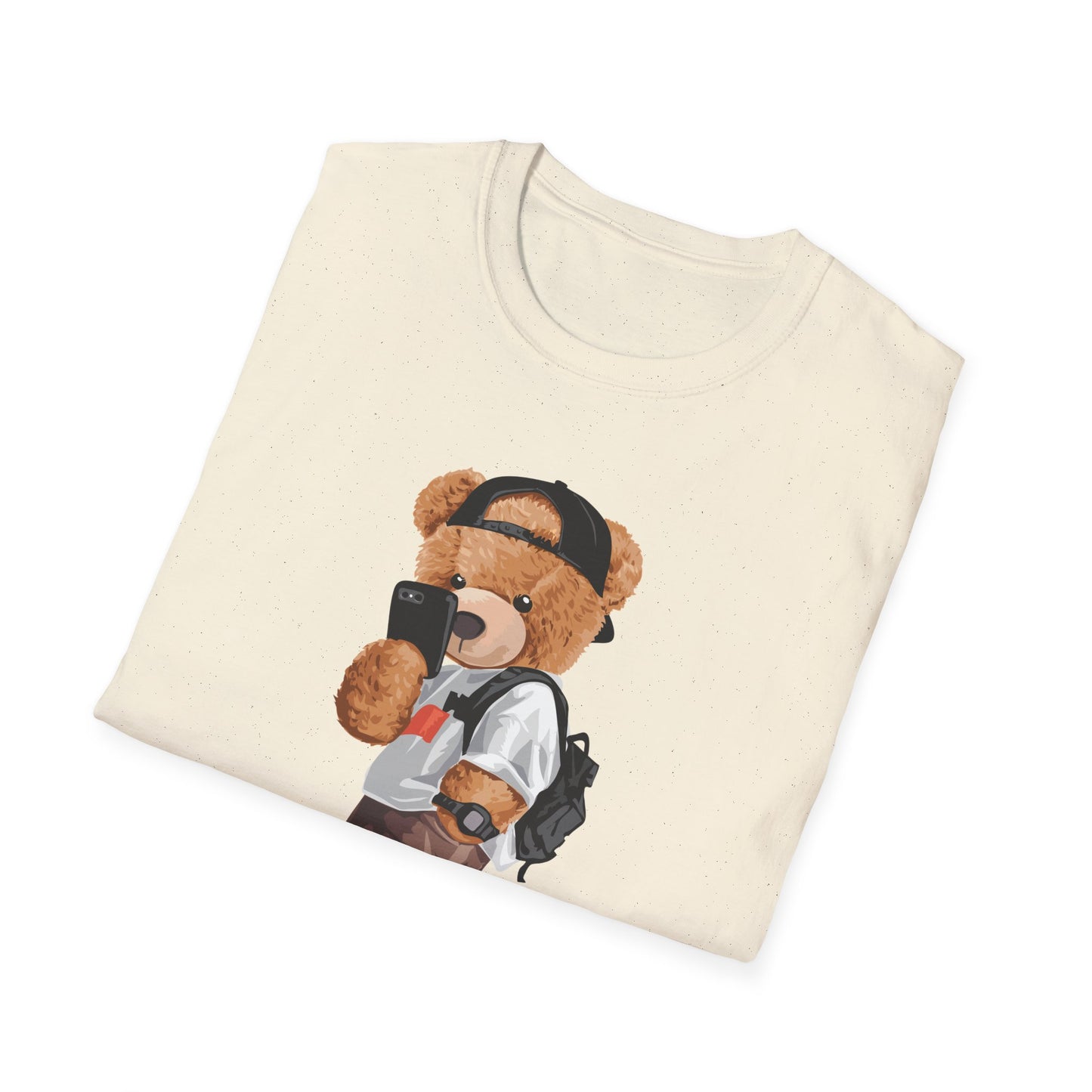 Selfie Bear Unisex T-Shirt | Cute Graphic Tee for Animal Lovers, Perfect Gift for Birthdays, Music Festivals, Casual Wear, or Everyday Style