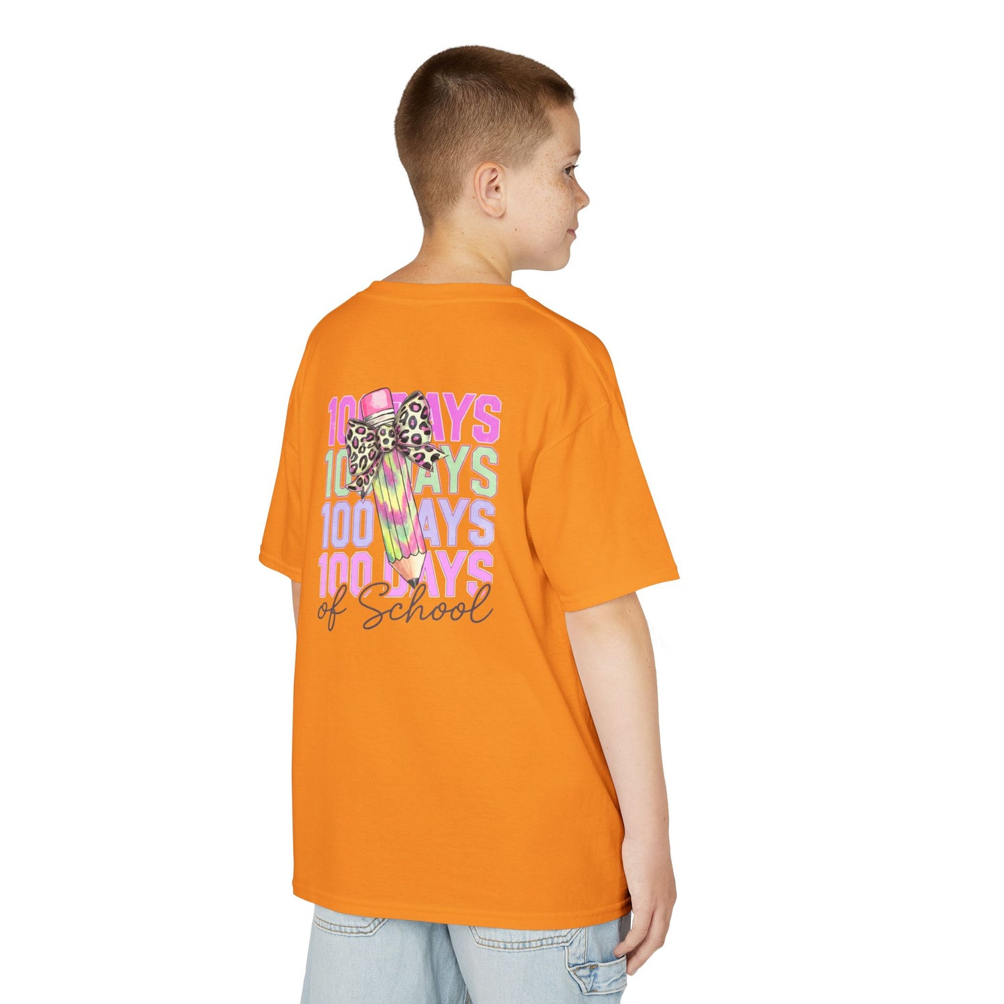 Kids 100 Days of School Tee, Fun Kids' T-Shirt, Celebration Shirt for Back to School, Kindergarten Milestone Gift, Cute Animal Print Design