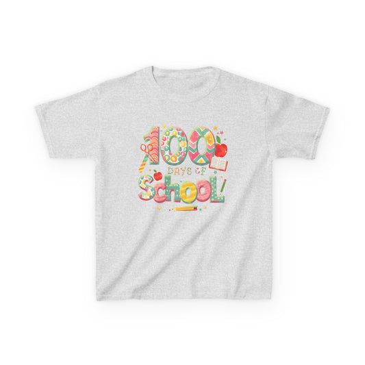 Kids School Celebration Tee - 100 Days of School, Class Shirt, Back to School Outfit, Fun Teacher Gift, Kids Education Apparel Ash XL