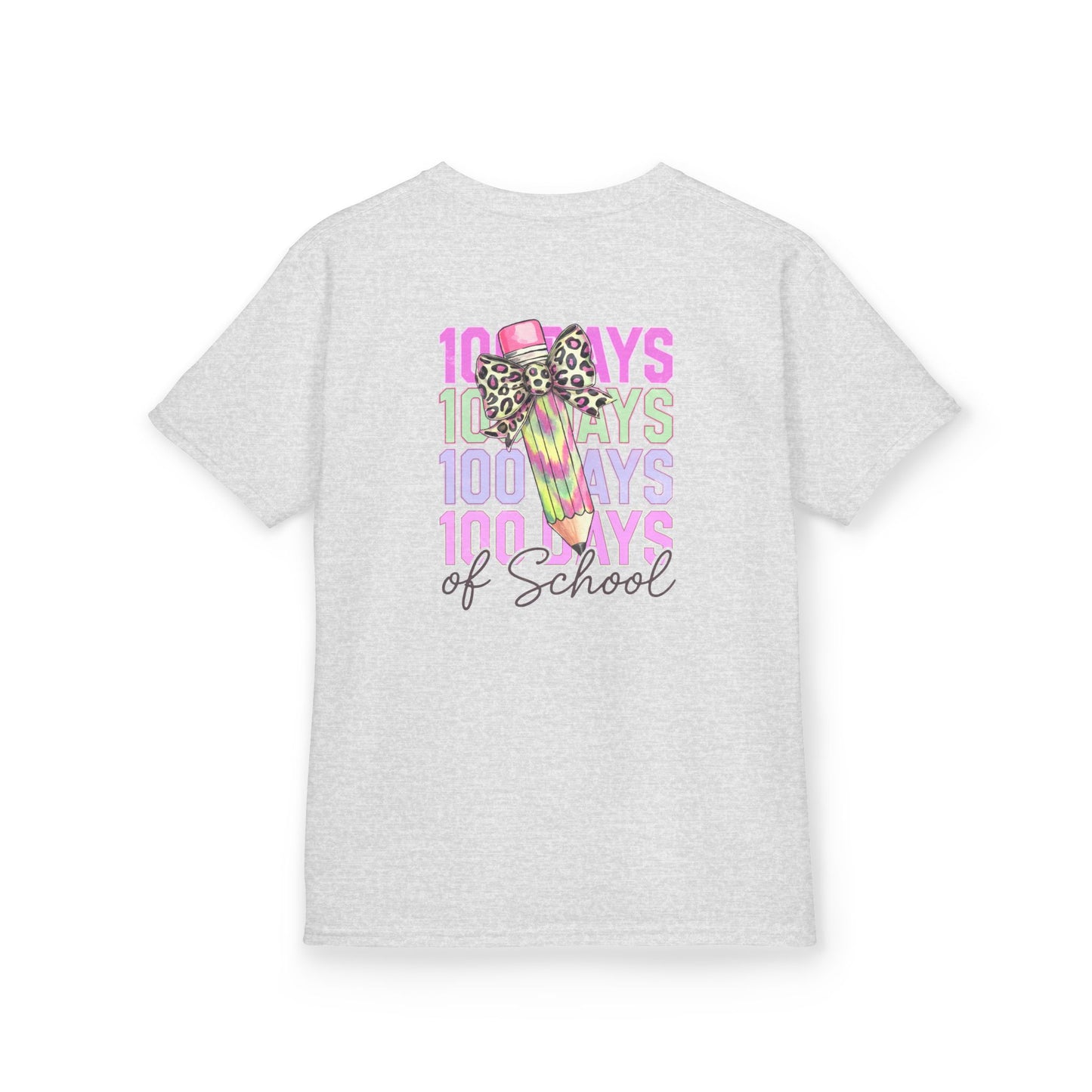 Kids 100 Days of School Tee, Fun Kids' T-Shirt, Celebration Shirt for Back to School, Kindergarten Milestone Gift, Cute Animal Print Design