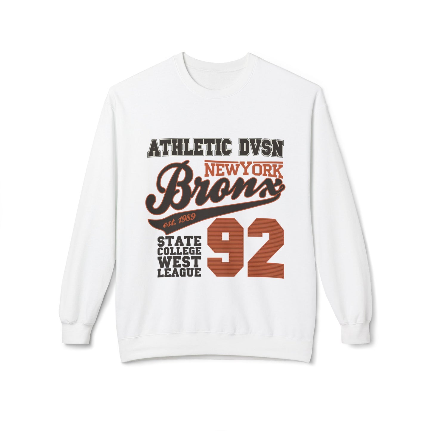 Vintage Athletic Crewneck Sweatshirt, Casual Pullover, Retro Style, Cozy Loungewear, Gift for Him/Her, Sports Fan Apparel White