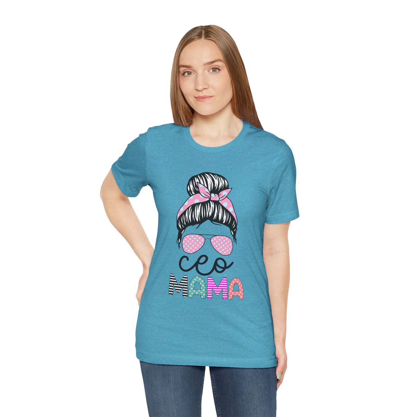 CEO Mama Graphic Tee, Unisex T-Shirt for Moms, Gift for New Mothers, Casual Summer Top, Fun Parenting Apparel, Mother's Day Gift