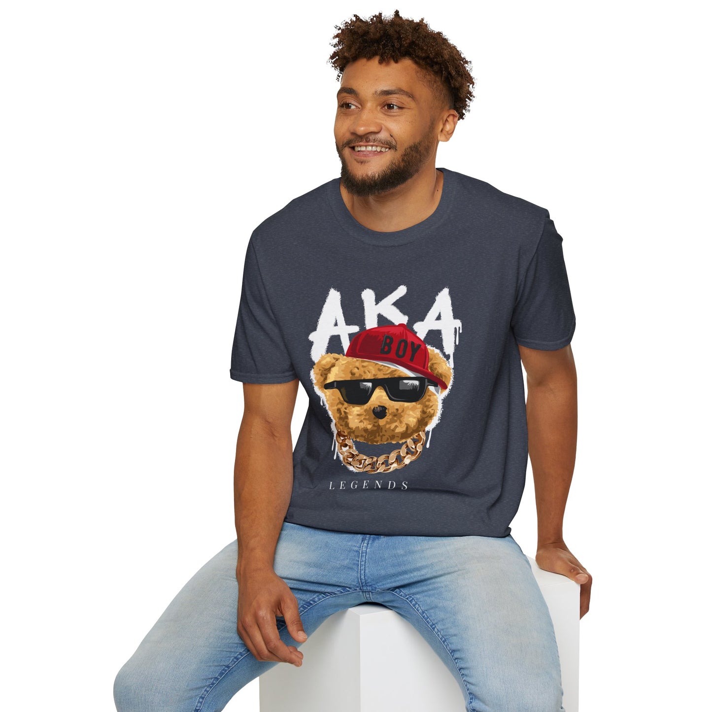 Trendy Graphic Tee: AKA Legends T-Shirt for Casual Wear, Gift for Bear Lovers, Stylish Summer Essential, Unisex Soft Tee