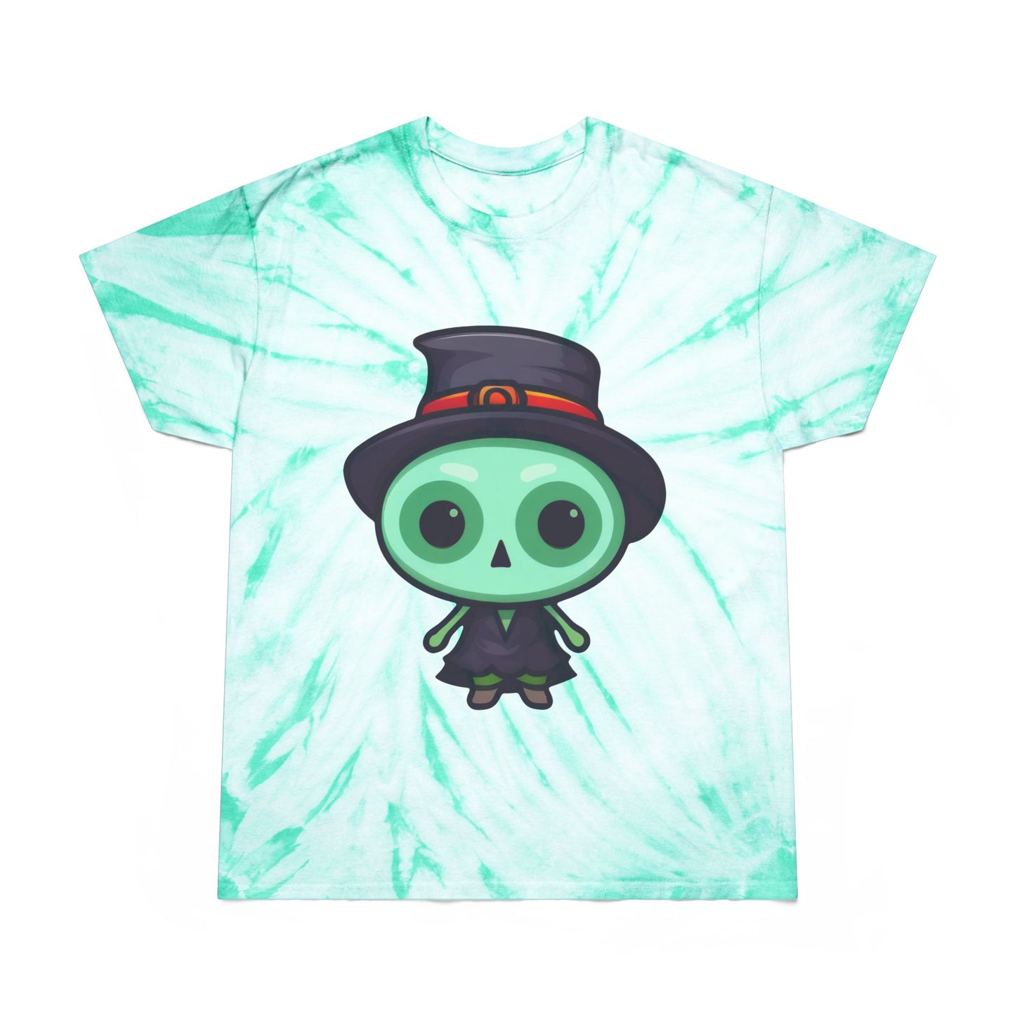 Whimsical Tie-Dye Tee with Fun Character, Perfect for Halloween, Summer Festivals, Great Gift Idea, Casual Wear, Trendy Graphic Shirt - Cozy Kawaii LLC