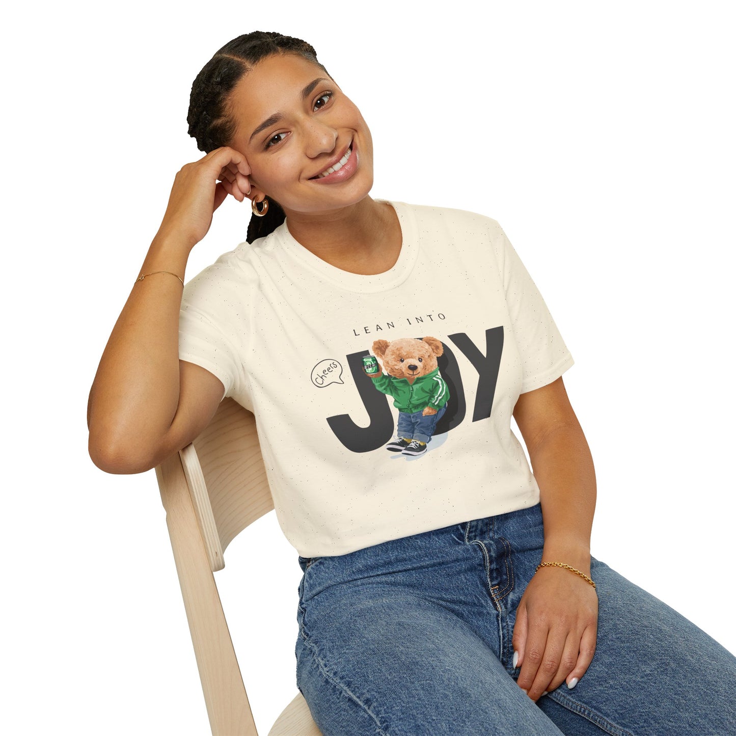 Joyful Animal Graphic T-Shirt, Unisex Tee, Cute Gift for Animal Lovers, Birthday Present, Casual Wear, Everyday Comfort Natural