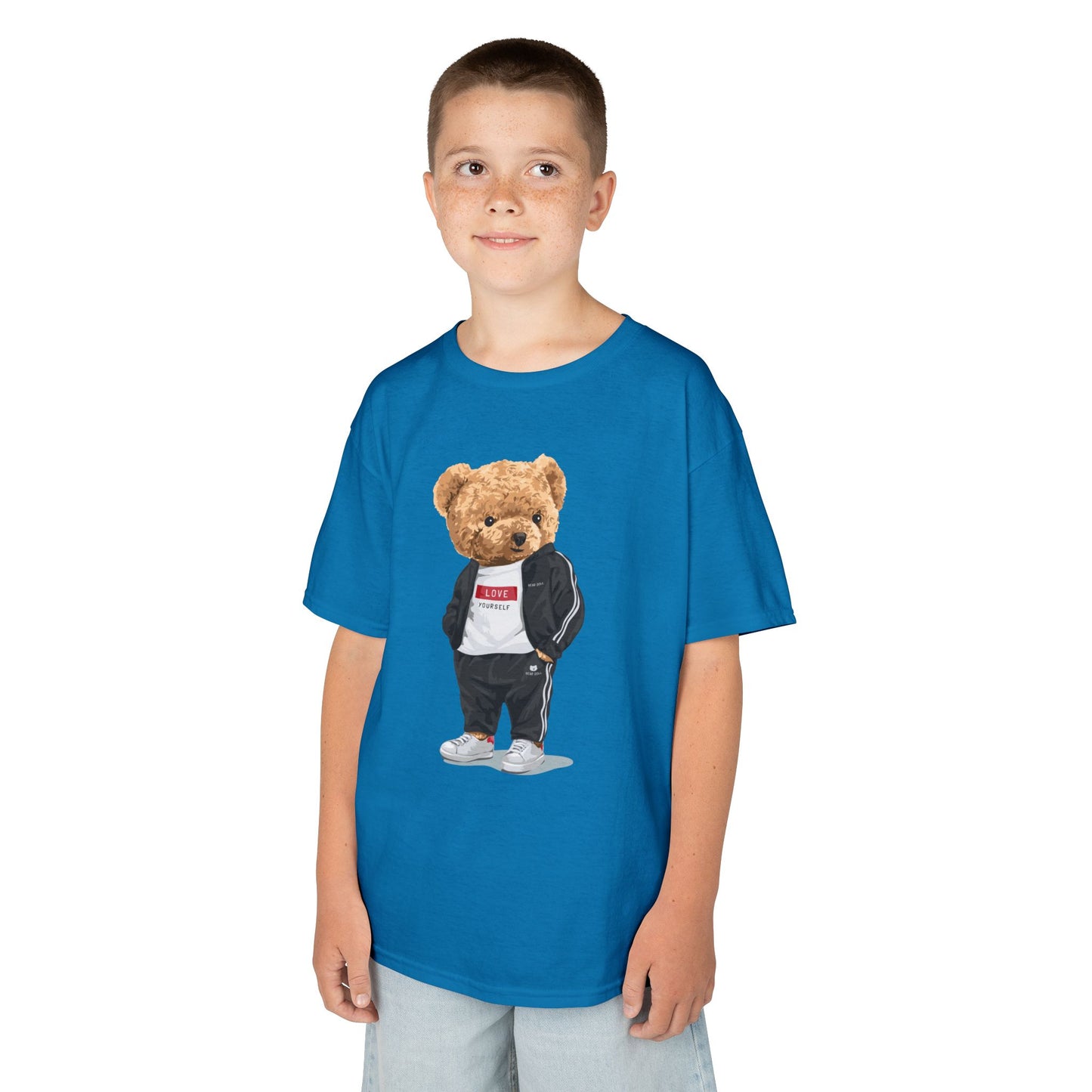 Youth Streetwear Graphic Tee - Fun Bear Design, Cool Kids T-Shirt, Summer Wear, Birthday Gift, Casual Outfit