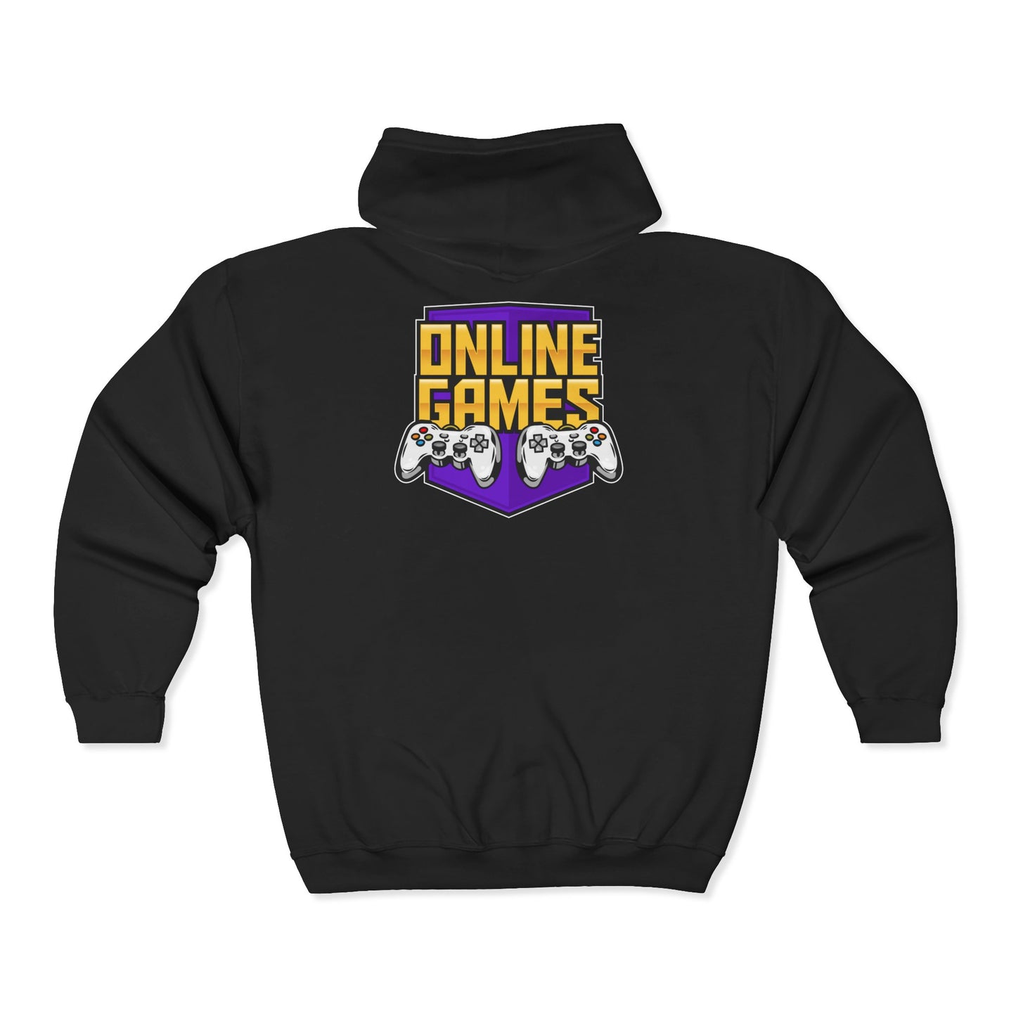 Online Games Hoodie, Unisex Gaming Sweatshirt, Cozy Gamer Gift, Video Game Apparel, Perfect for Game Nights Black