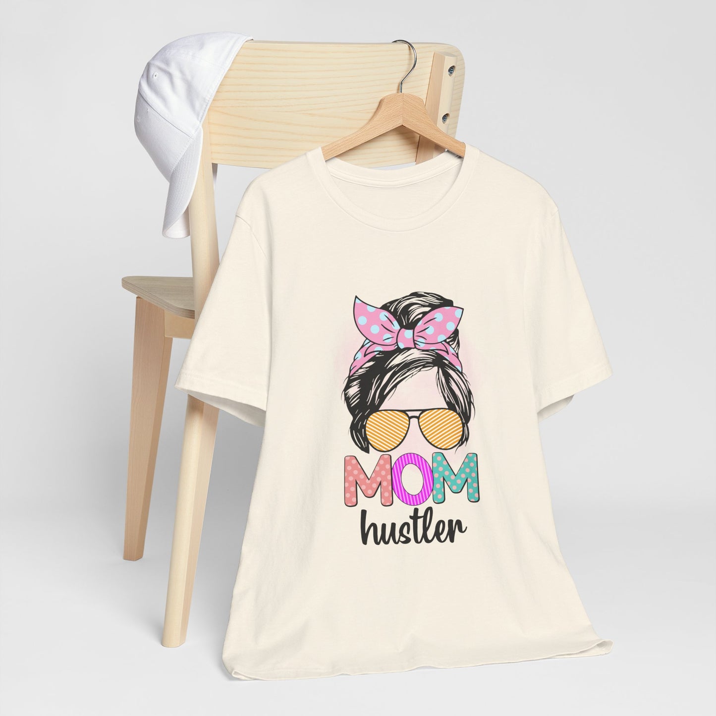 Mom Hustler Graphic Tee, Trendy Shirt for Moms, Mother's Day Gift, Motivational Tee, Casual Wear