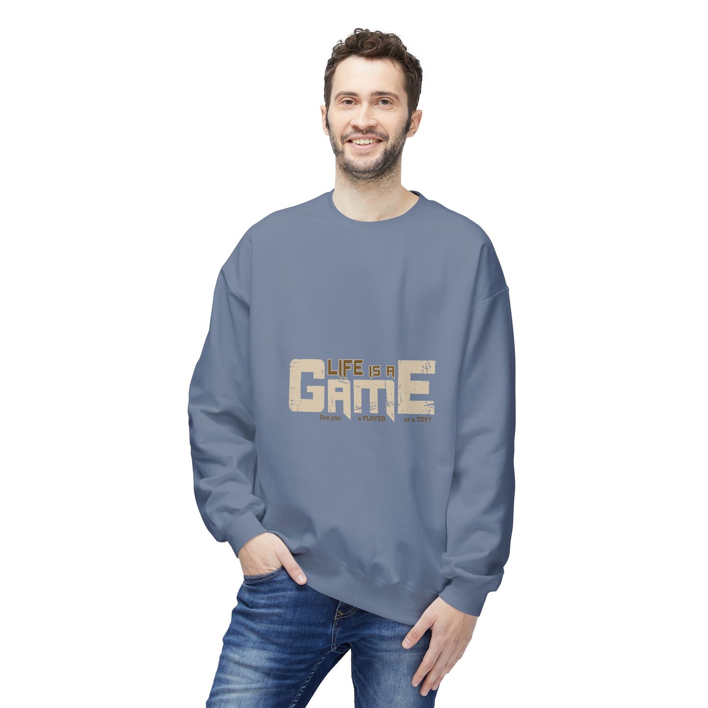 Game Life Unisex Sweatshirt, Soft Sweatshirt, Gamer Gift, Casual Wear, Birthday Gift, Inspirational Apparel