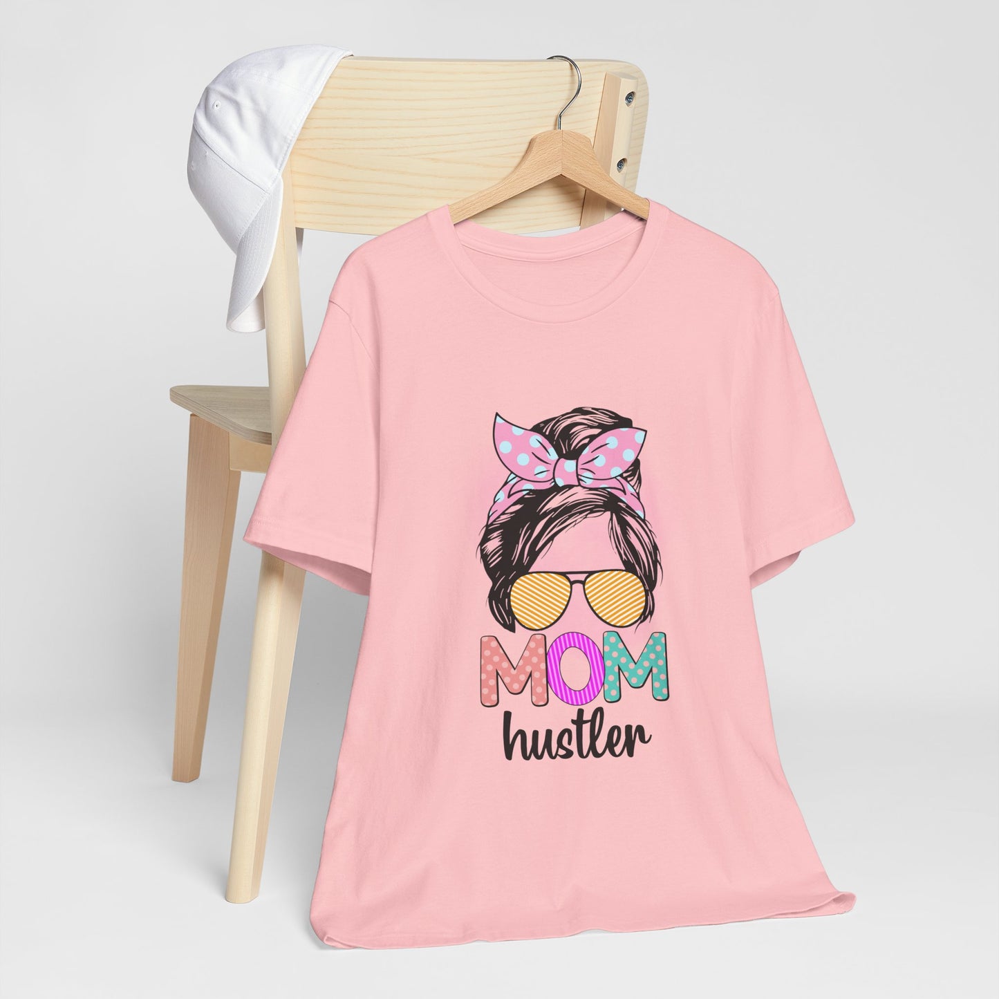 Mom Hustler Graphic Tee, Trendy Shirt for Moms, Mother's Day Gift, Motivational Tee, Casual Wear