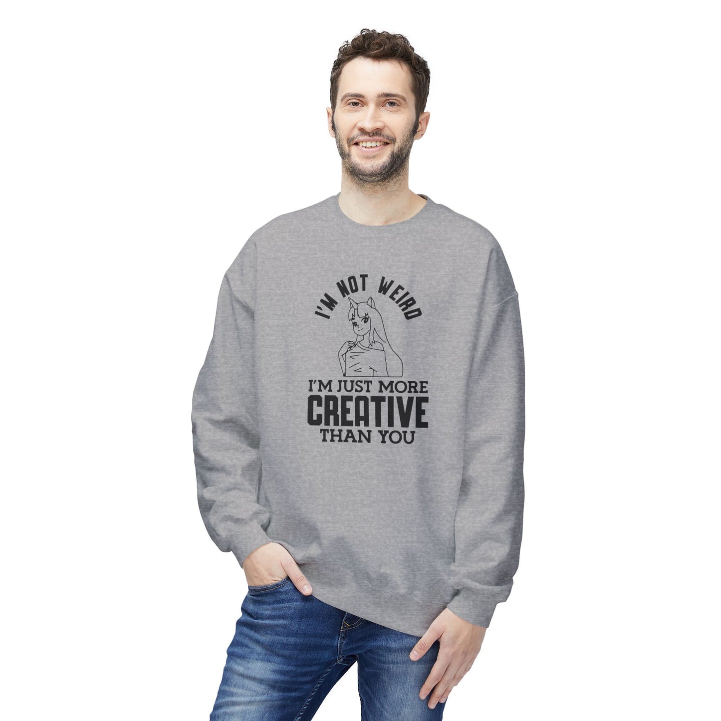 Creative & Unique Sweatshirt for Artists, Perfect Gift for Creatives, Quirky Quote Crewneck