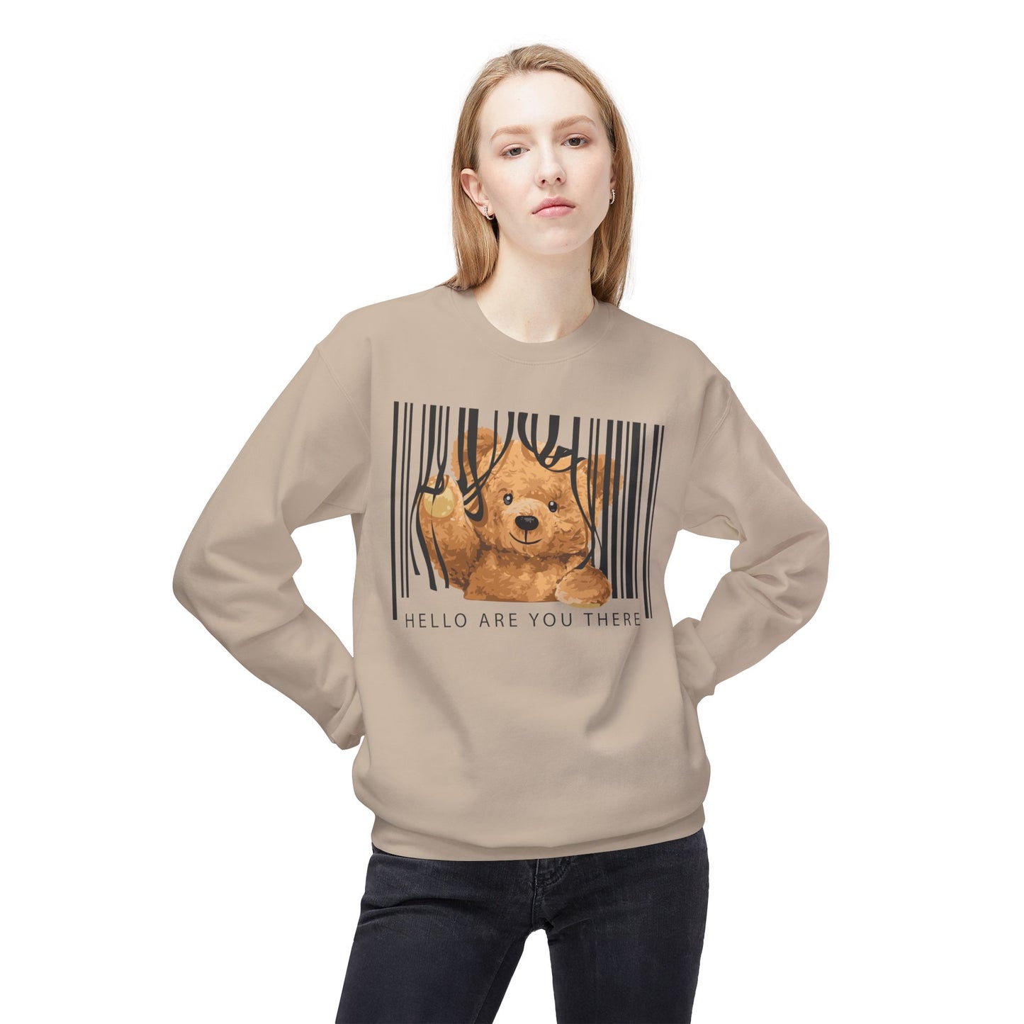 Cozy Graphic Sweatshirt with Cute Bear Design - Perfect for Gift Giving, Casual Wear, Spring Outfits, Birthday and Animals Lovers