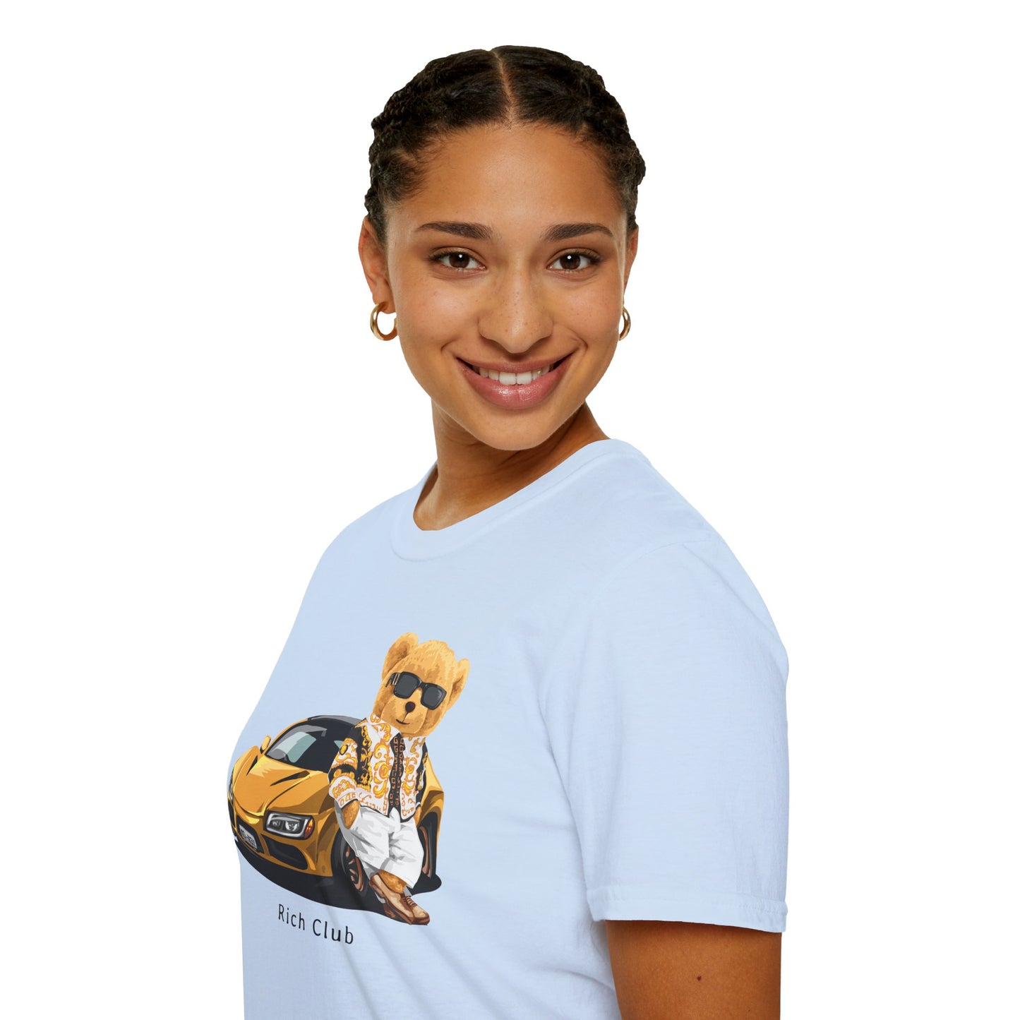 Luxury Lifestyle Bear T-Shirt, Vintage Car Tee, Unisex Graphic Shirt, Cool Fashion Apparel, Gift for Car Enthusiasts