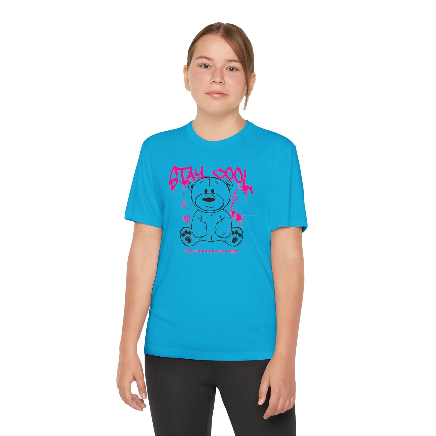 Youth Tee - Stay Cool Bear | Trendy Kids Shirt, Fun Tee for Boys and Girls, Casual Wear, Birthday Gift, Summer Style