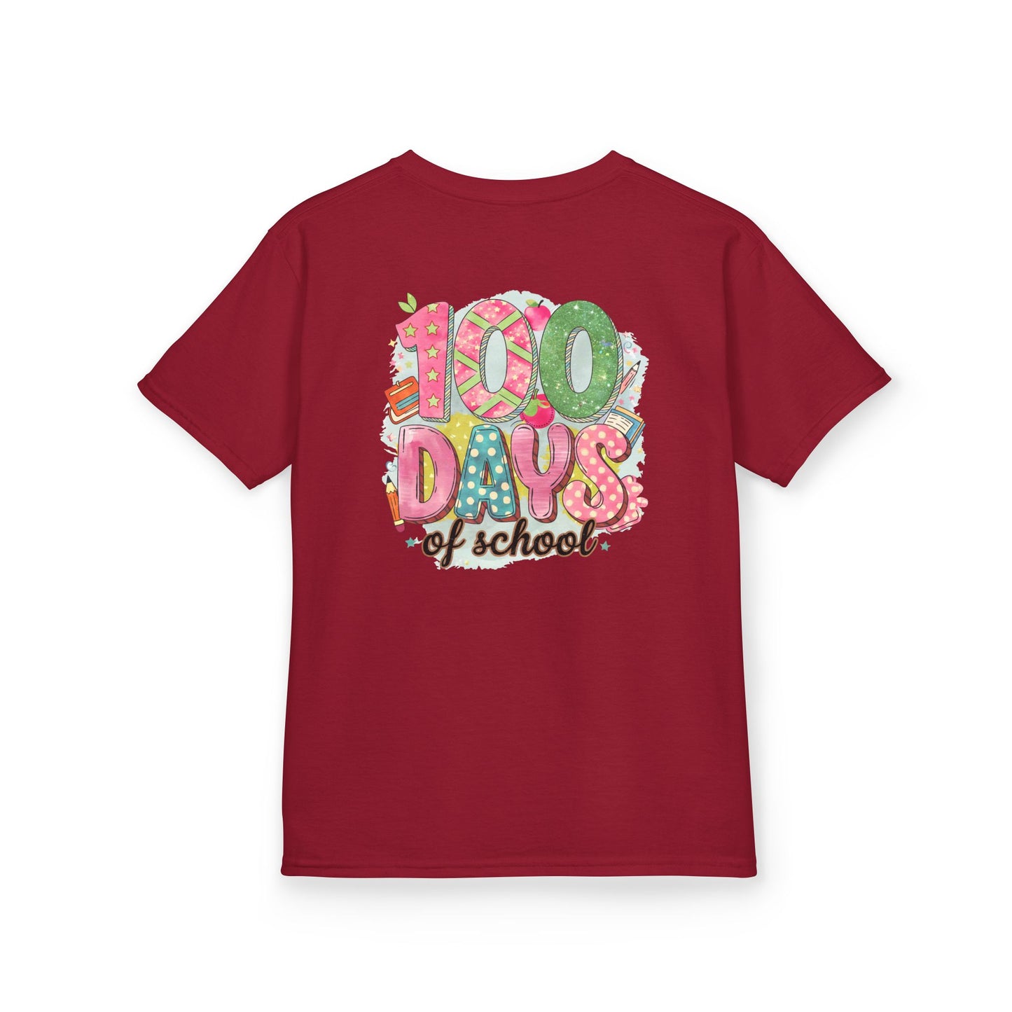 Kids 100 Days of School Tee, Fun t-shirt for kids, Milestone celebration shirt, Perfect for school events, Unique kids' apparel