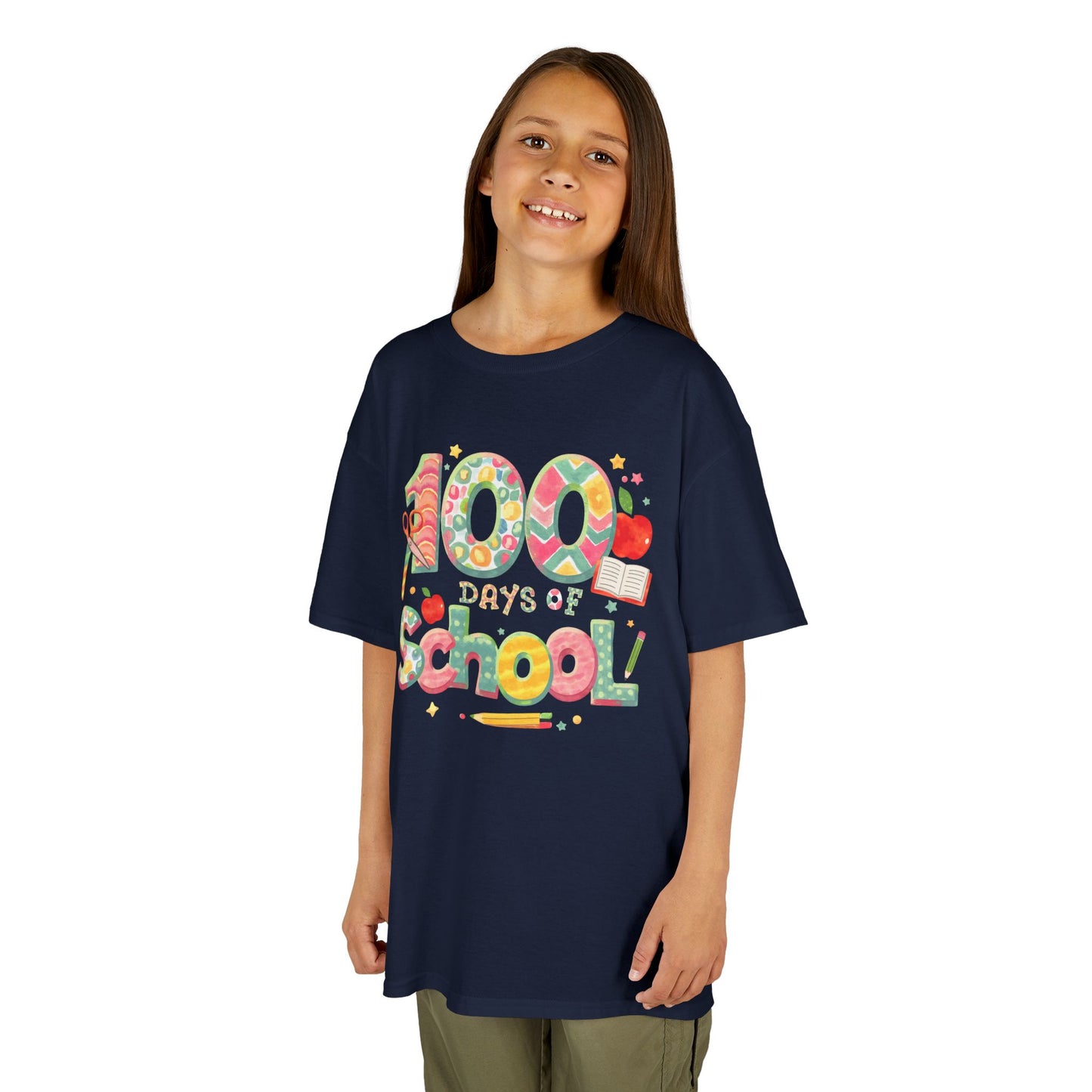 Kids School Celebration Tee - 100 Days of School, Class Shirt, Back to School Outfit, Fun Teacher Gift, Kids Education Apparel