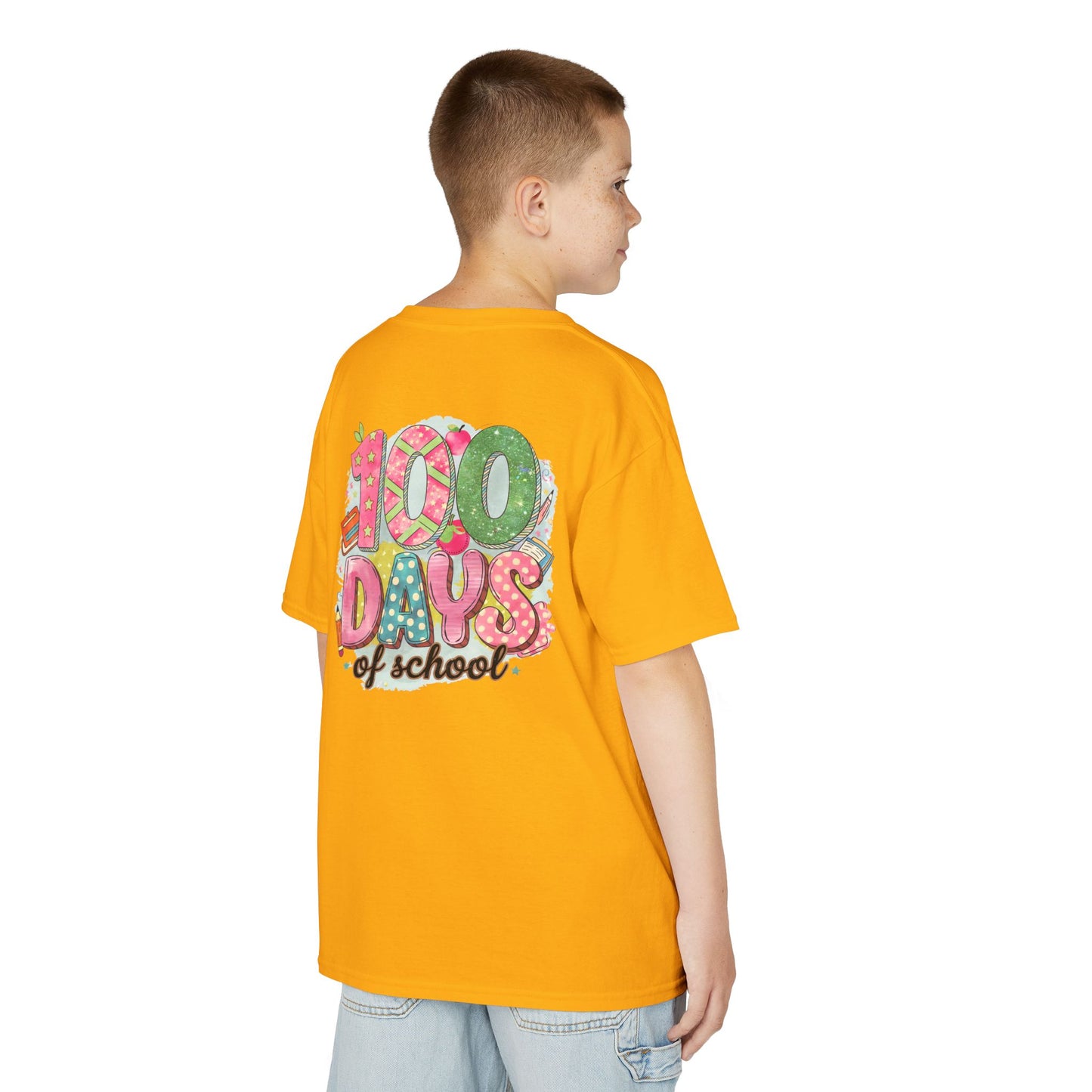 Kids 100 Days of School Tee, Fun t-shirt for kids, Milestone celebration shirt, Perfect for school events, Unique kids' apparel