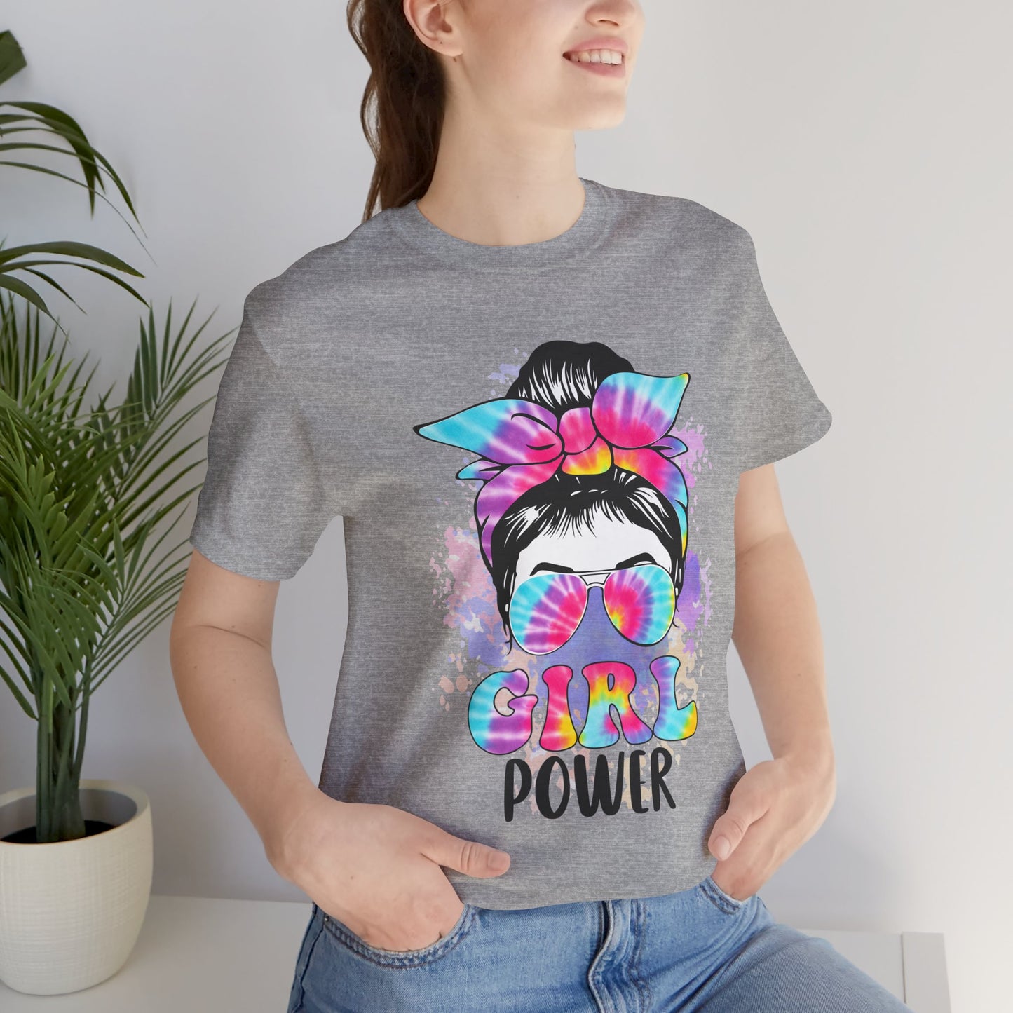 Empowering Girl Power Tee, Unisex T-Shirt for Girls, Feminist Apparel, Gift for Her, Cute Summer Top, Casual Statement Shirt