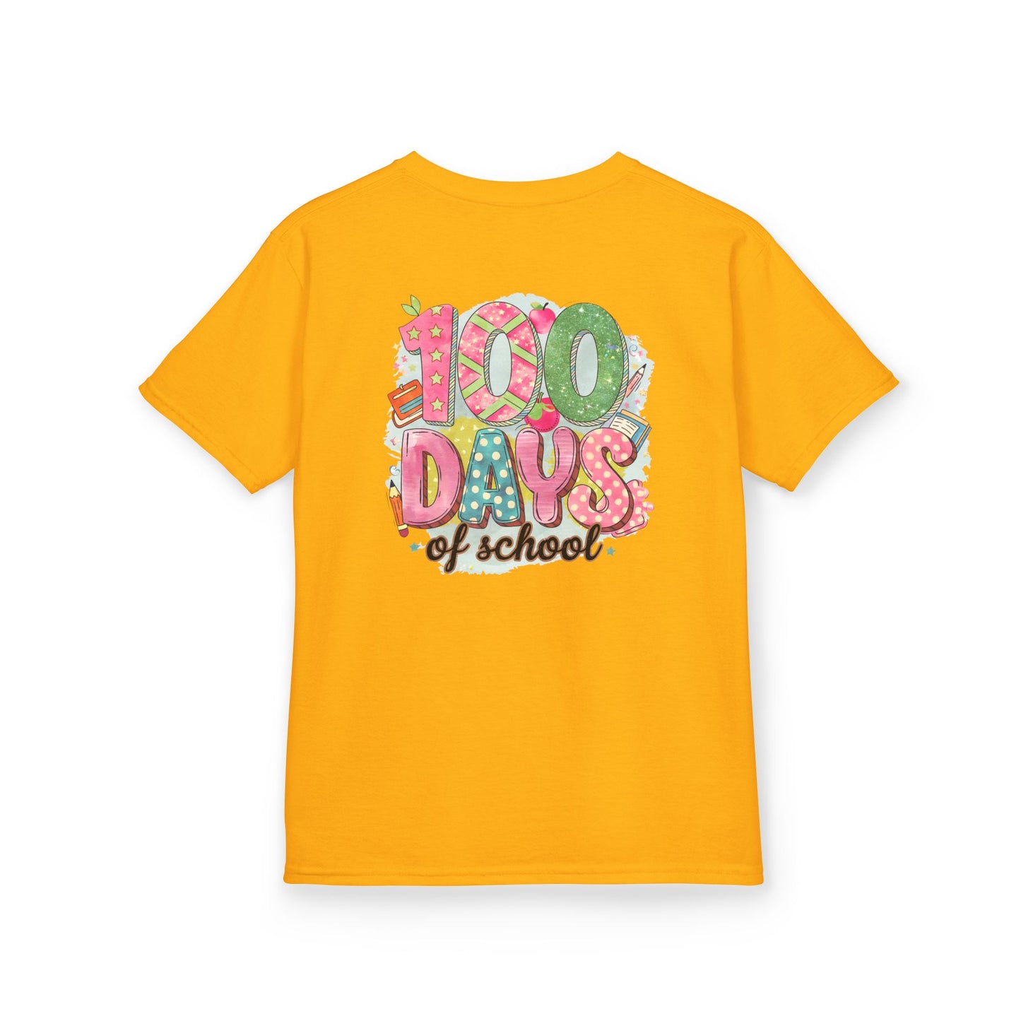 Kids 100 Days of School Tee, Fun t-shirt for kids, Milestone celebration shirt, Perfect for school events, Unique kids' apparel