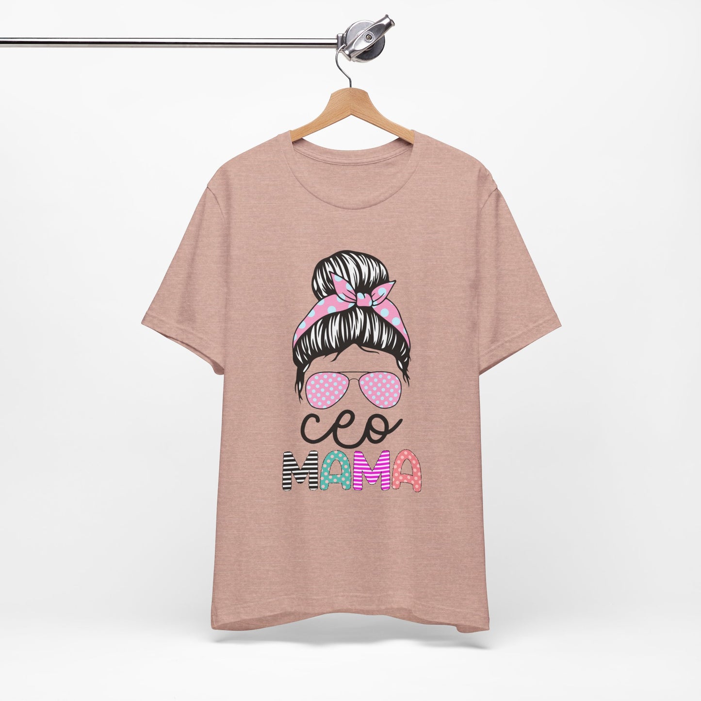 CEO Mama Graphic Tee, Unisex T-Shirt for Moms, Gift for New Mothers, Casual Summer Top, Fun Parenting Apparel, Mother's Day Gift
