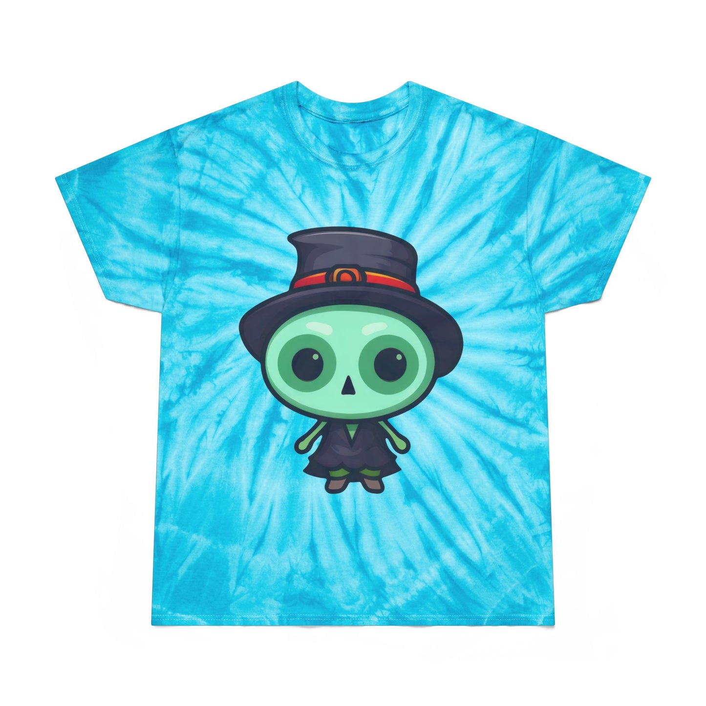 Whimsical Tie-Dye Tee with Fun Character, Perfect for Halloween, Summer Festivals, Great Gift Idea, Casual Wear, Trendy Graphic Shirt - Cozy Kawaii LLC