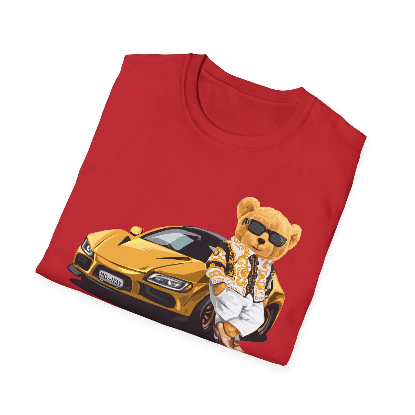 Luxury Lifestyle Bear T-Shirt, Vintage Car Tee, Unisex Graphic Shirt, Cool Fashion Apparel, Gift for Car Enthusiasts