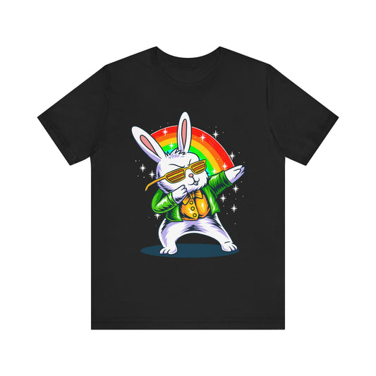 Cool Bunny Vibes Unisex Tee - Retro Rabbit Graphic T-Shirt, Fun Gift, Summer Wear, Festival Top, Animal Lover Apparel