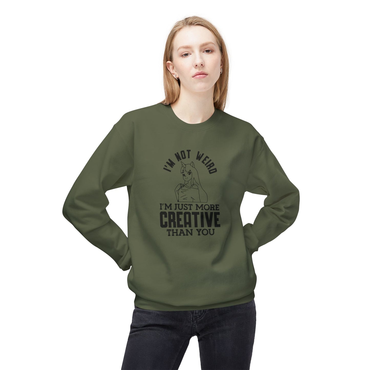 Creative & Unique Sweatshirt for Artists, Perfect Gift for Creatives, Quirky Quote Crewneck
