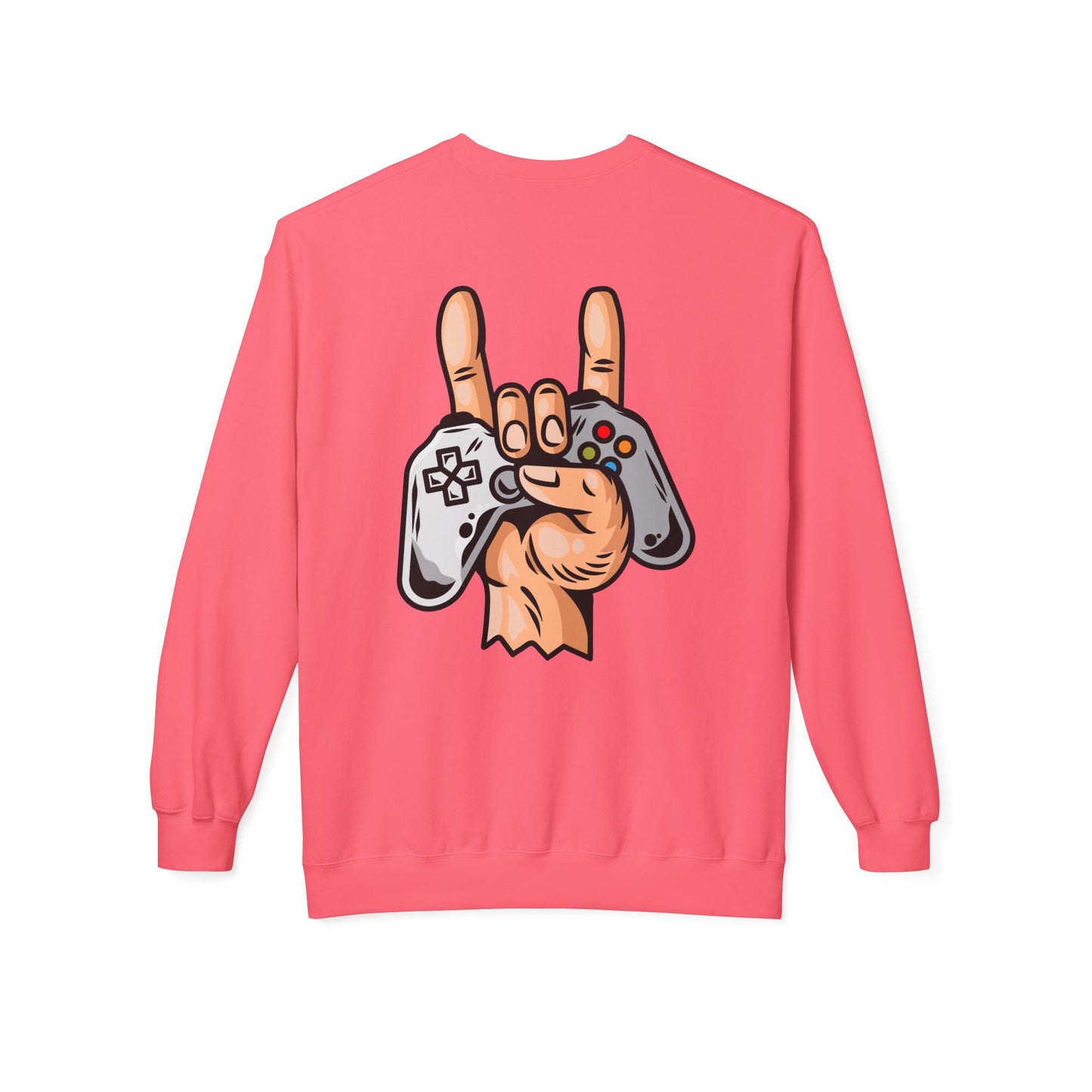 Gamer Fleece Crewneck Sweatshirt, Unisex Sweatshirt for Gamers, Gaming Apparel, Perfect Gift for Birthdays, Geek Culture, Casual Wear