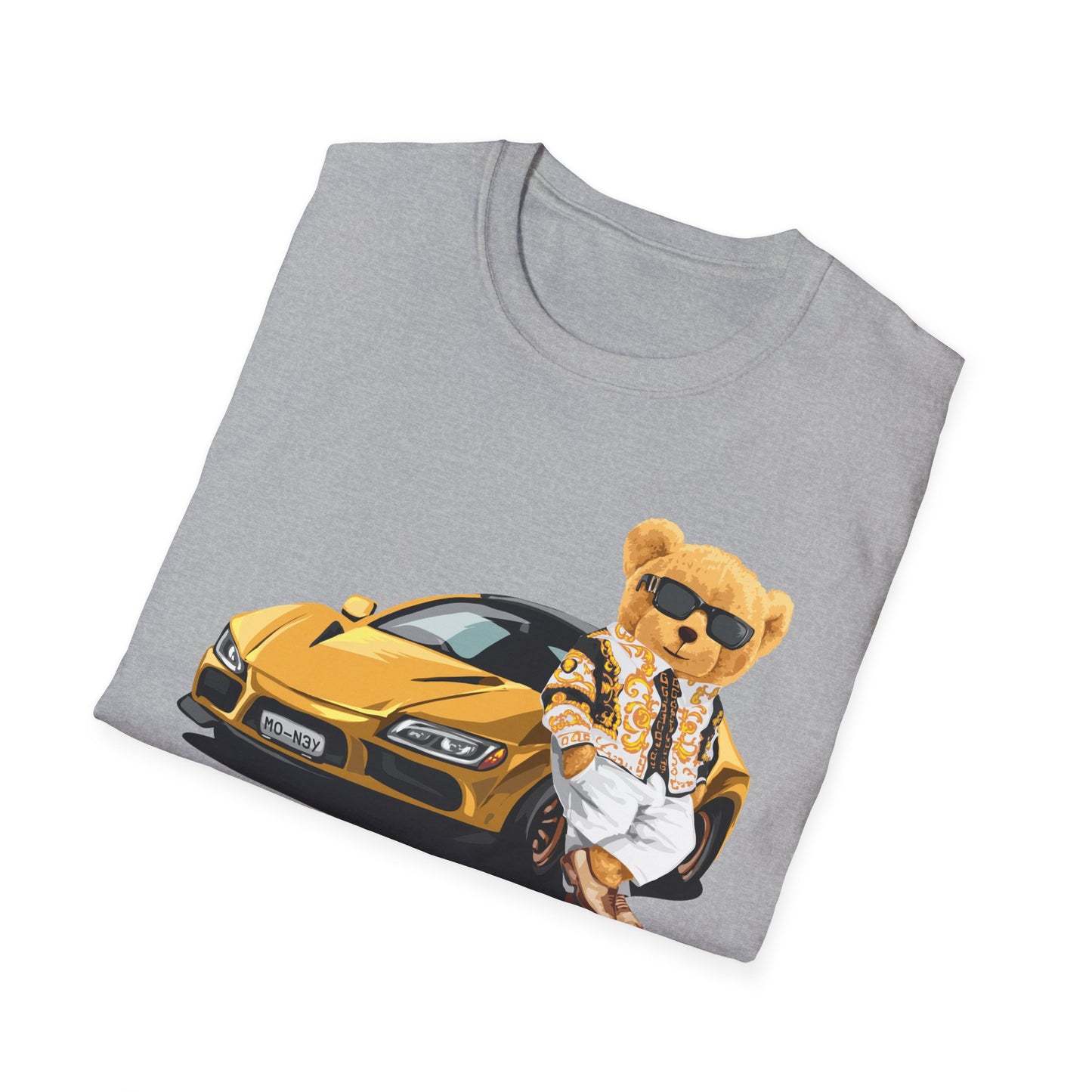 Luxury Lifestyle Bear T-Shirt, Vintage Car Tee, Unisex Graphic Shirt, Cool Fashion Apparel, Gift for Car Enthusiasts