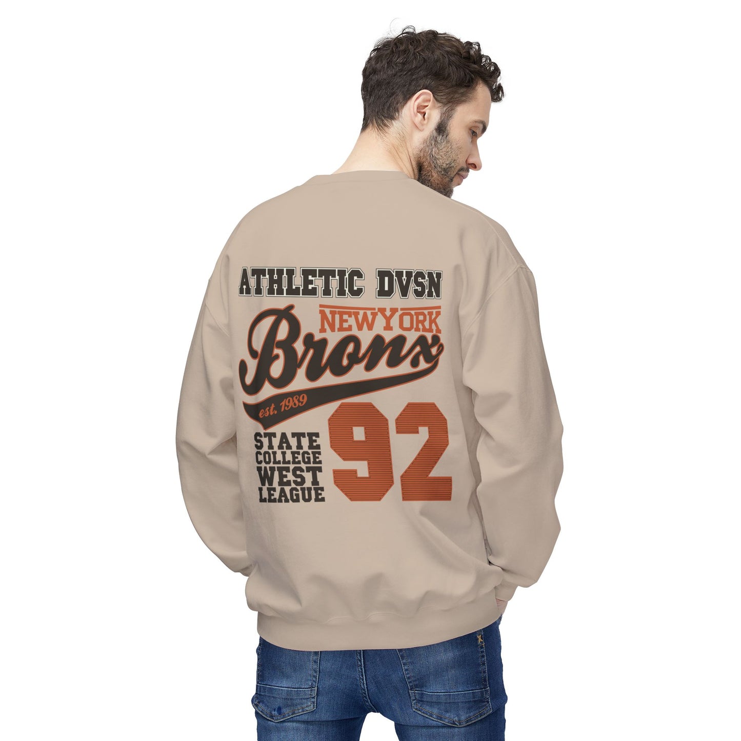 Vintage Athletic Crewneck Sweatshirt, Casual Pullover, Retro Style, Cozy Loungewear, Gift for Him/Her, Sports Fan Apparel
