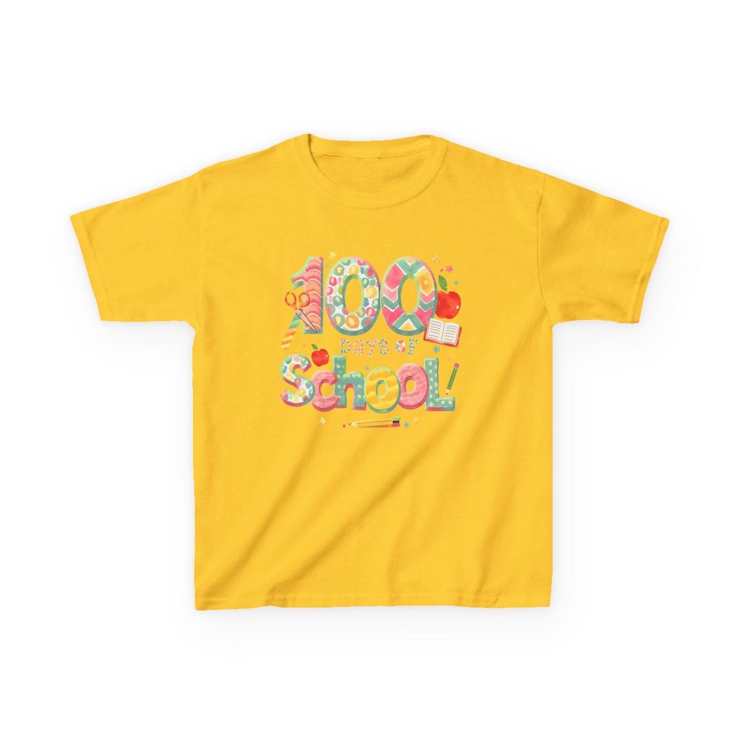 Kids School Celebration Tee - 100 Days of School, Class Shirt, Back to School Outfit, Fun Teacher Gift, Kids Education Apparel Daisy