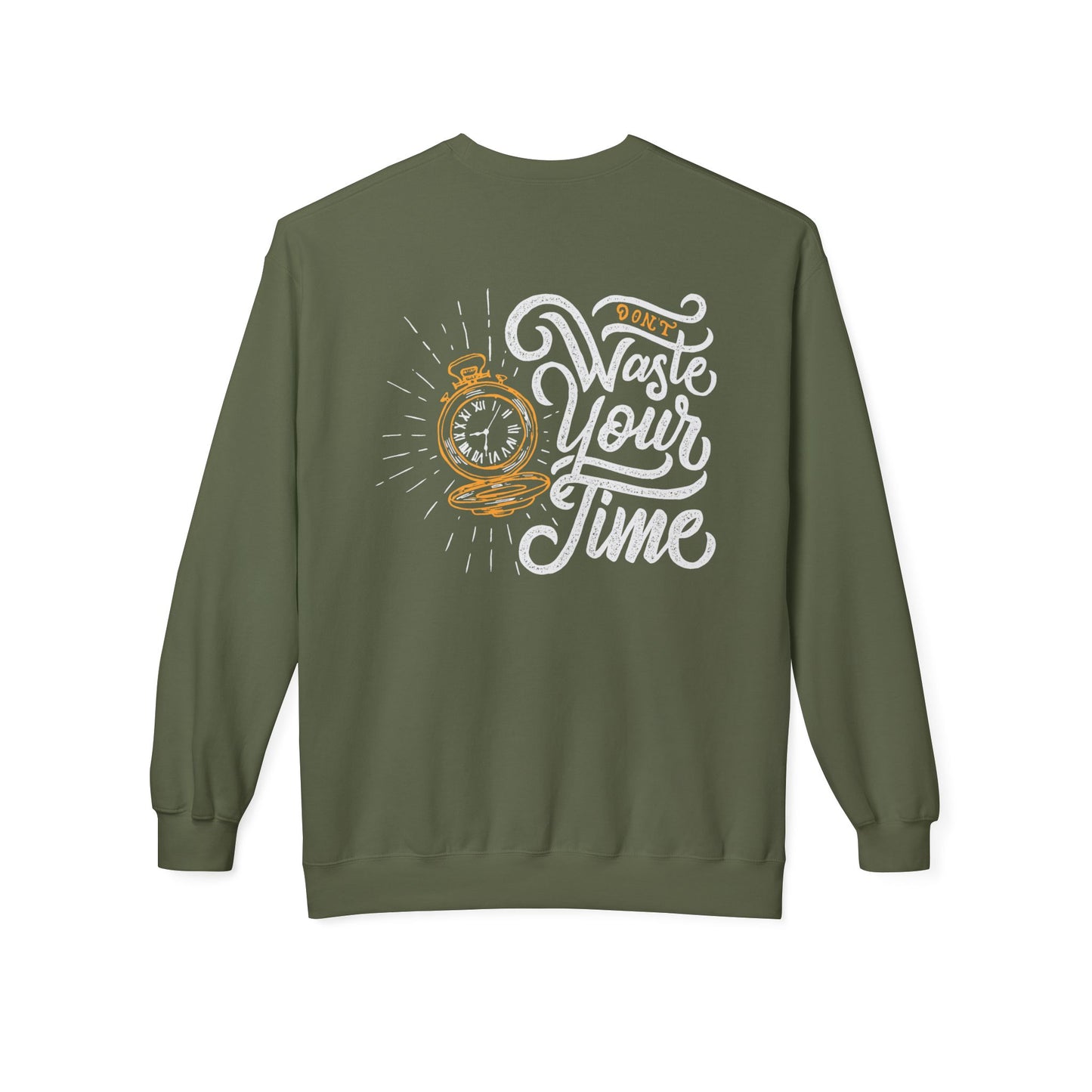 Time Reminder Crewneck Sweatshirt | Cozy Gift for Friends, Casual Wear, Motivation, Birthdays, Fun Philosophy Fashion