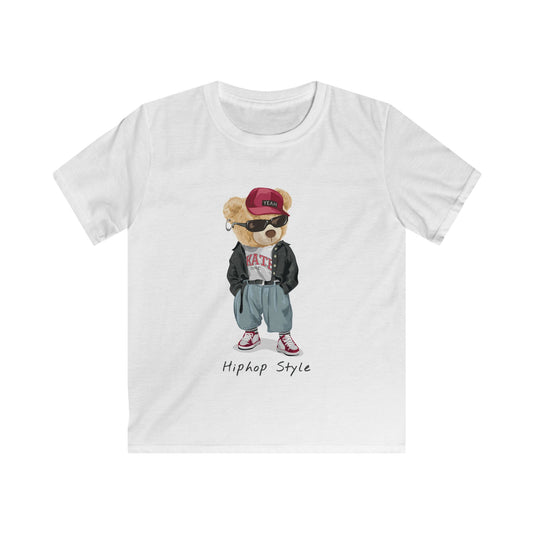 Hip Hop Style Kids Tee - Trendy Youth Shirt, Cool Graphic Tee, Hip Hop Culture Apparel, Birthday Gift for Kids, Stylish Summer Wear White