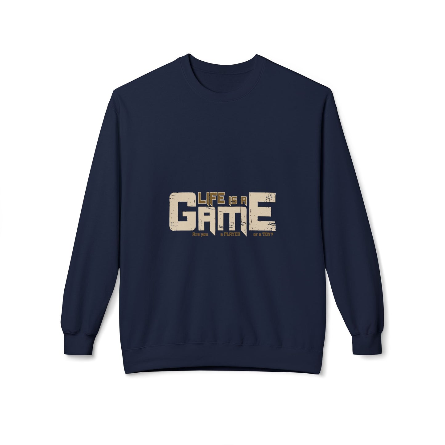 Game Life Unisex Sweatshirt, Soft Sweatshirt, Gamer Gift, Casual Wear, Birthday Gift, Inspirational Apparel Navy