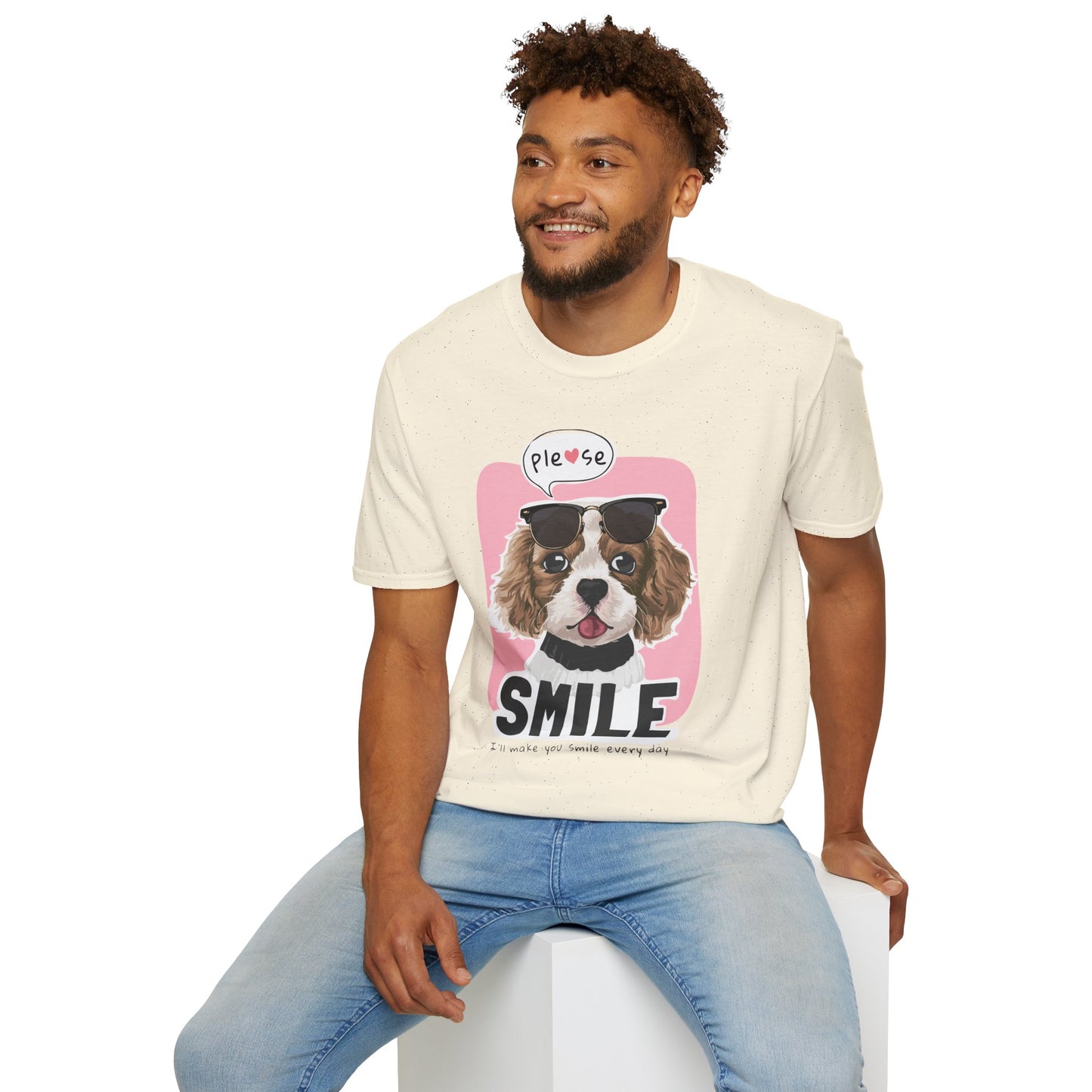 Cute Dog Smile T-Shirt, Dog Lover Gift, Pet Theme Apparel, Funny Animal Tee, Happy Summer Style