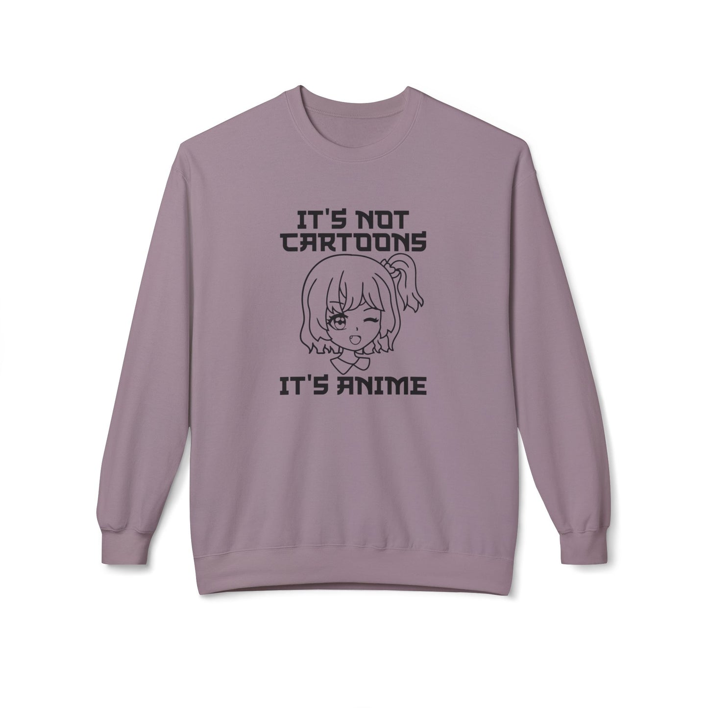 Anime Sweatshirt - It's Not Cartoons, Gift for Anime Fans, Casual Wear, Cozy Hoodie Alternative, Perfect for Conventions Paragon