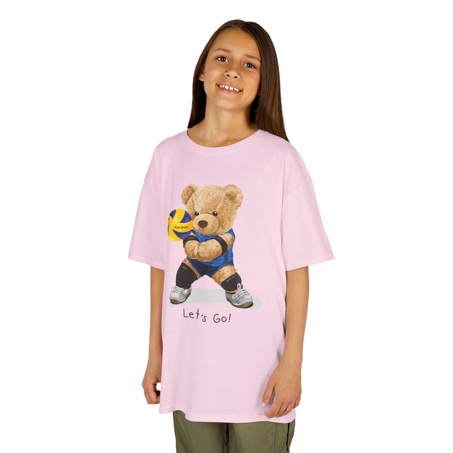Kids Volleyball Bear Tee | Cute Animal T-Shirt, Sports Apparel, Gift for Kids, Birthday Present, Summer Outfit