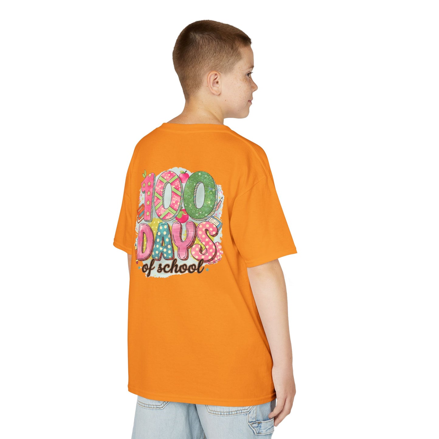 Kids 100 Days of School Tee, Fun t-shirt for kids, Milestone celebration shirt, Perfect for school events, Unique kids' apparel