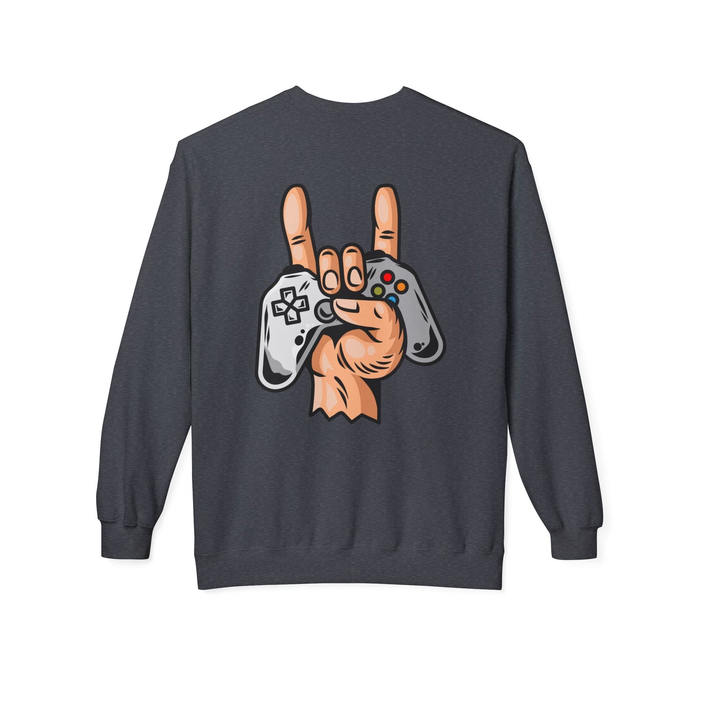 Gamer Fleece Crewneck Sweatshirt, Unisex Sweatshirt for Gamers, Gaming Apparel, Perfect Gift for Birthdays, Geek Culture, Casual Wear